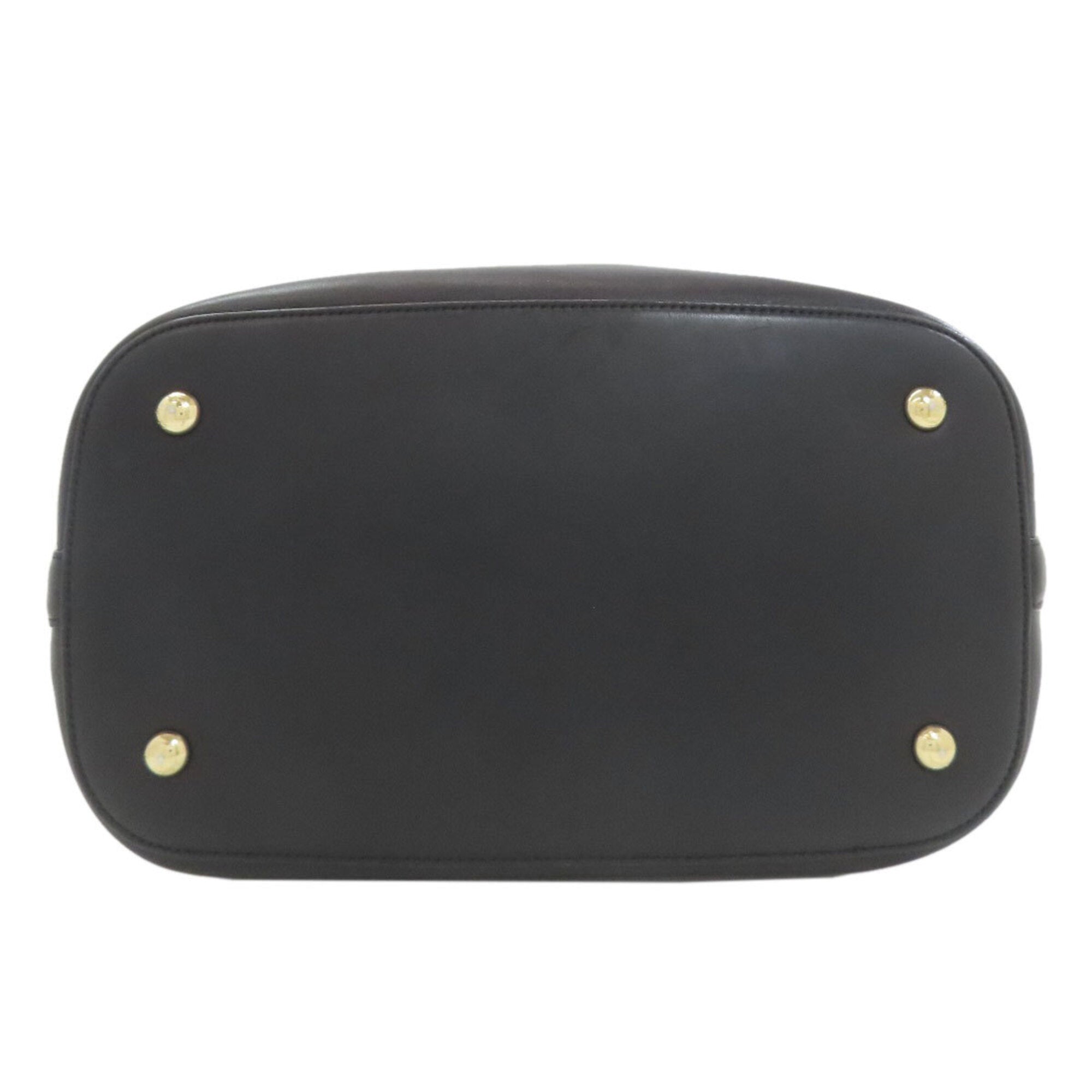 Salvatore Ferragamo Black Leather Pouch Shoulder Bag (Pre-Owned)