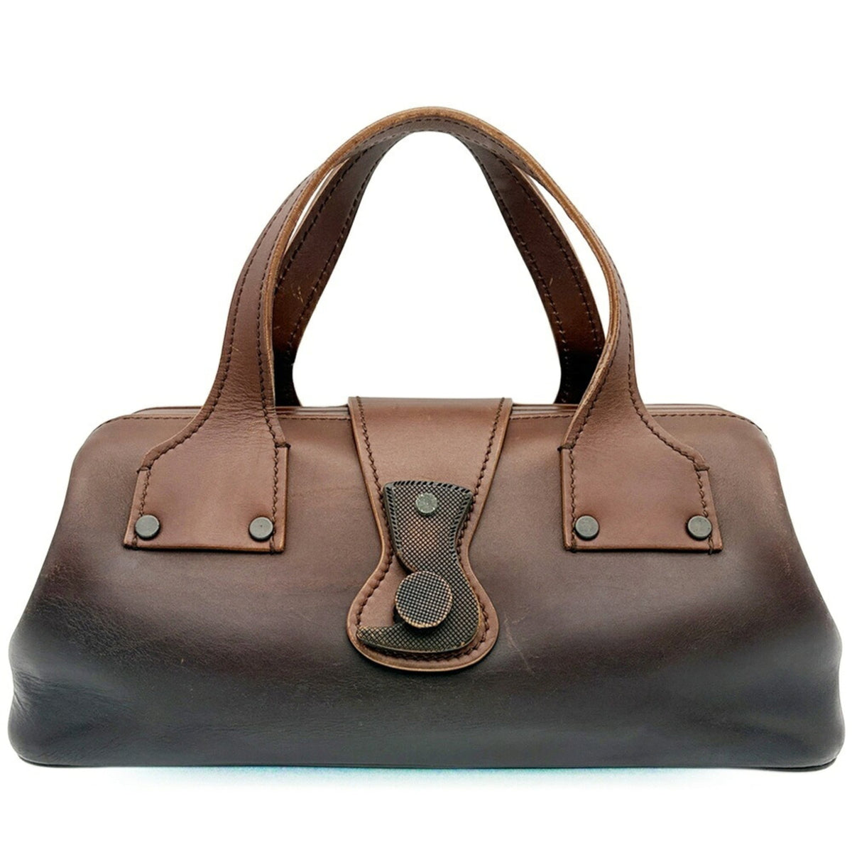 Gucci Brown Leather Handbag (Pre-Owned)