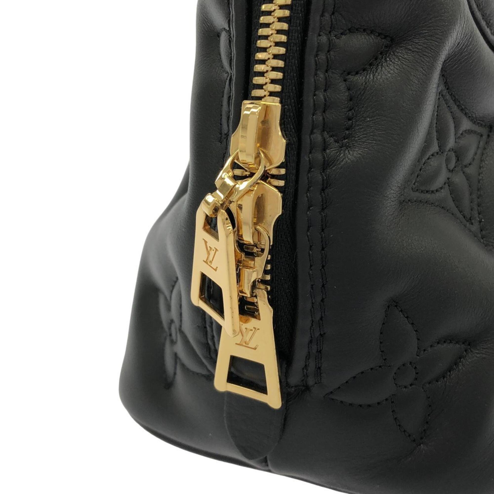 Louis Vuitton Black Leather Handbag (Pre-Owned)