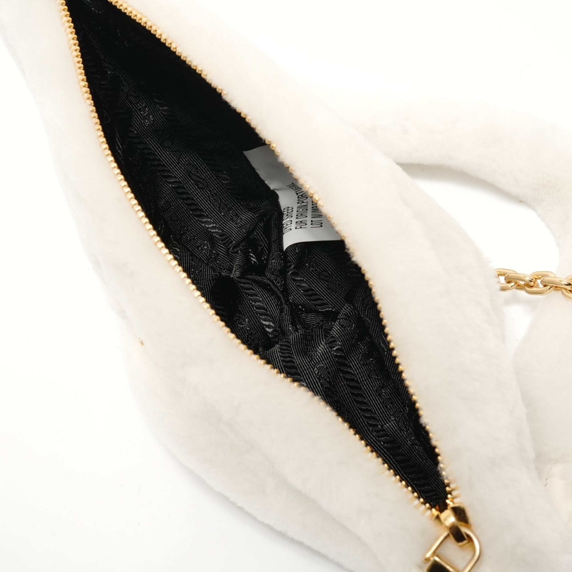 Prada White Wool Shoulder Bag (Pre-Owned)