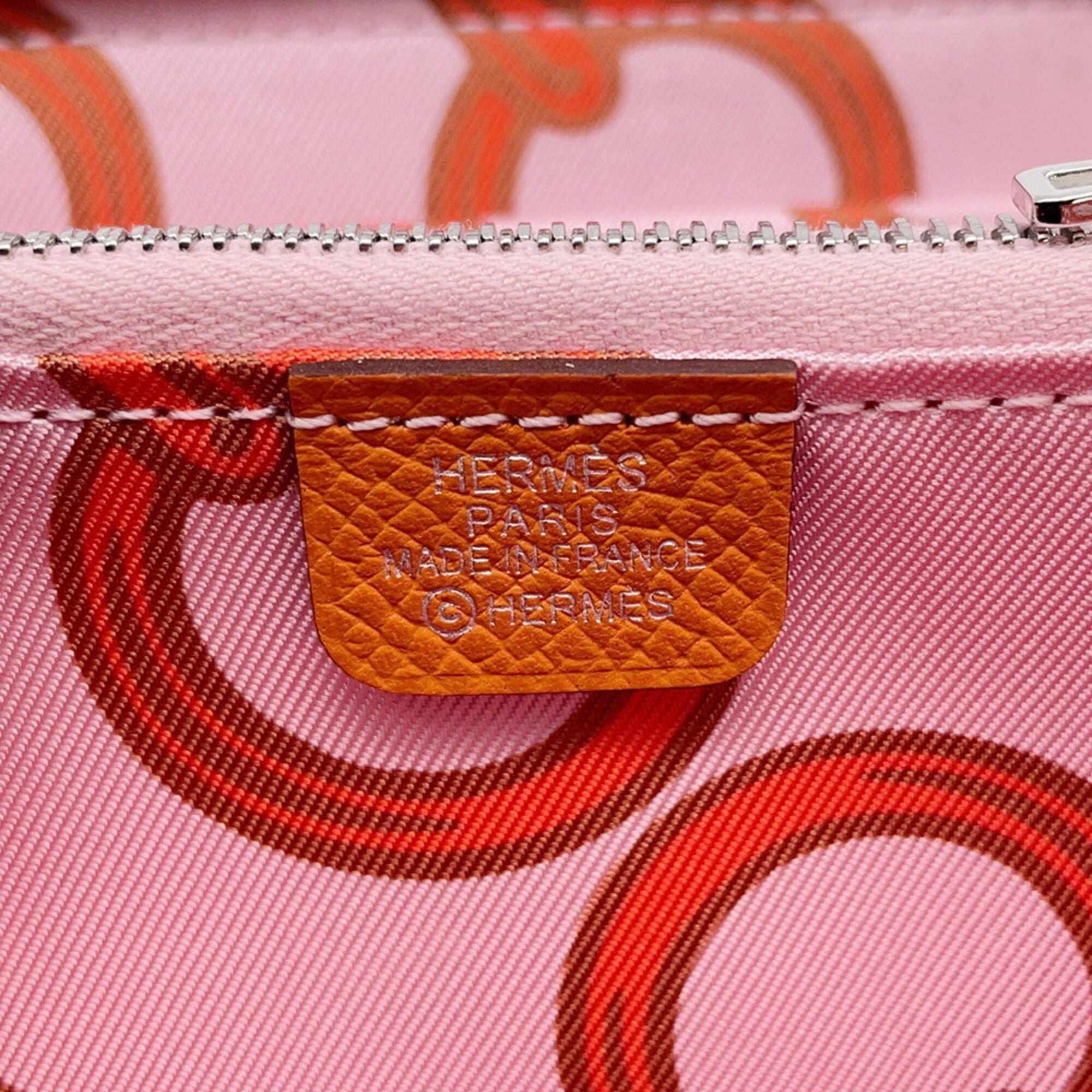 Hermes Orange Epsom Leather Coin Purse/Coin Case (Pre-Owned)