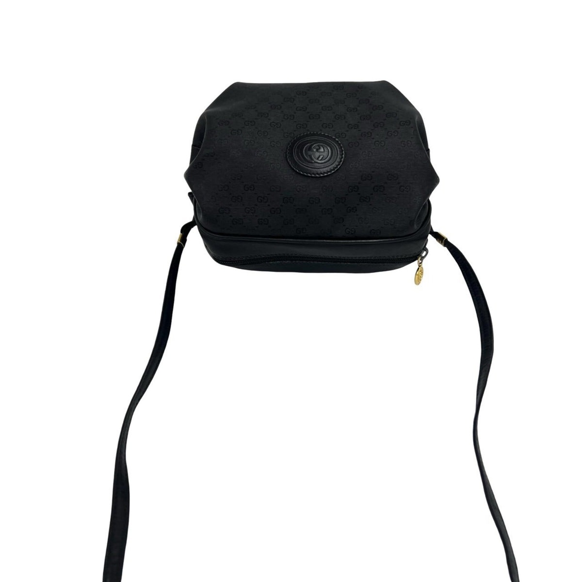 Gucci Black Pvc Leather Pochette Shoulder Bag (Pre-Owned)