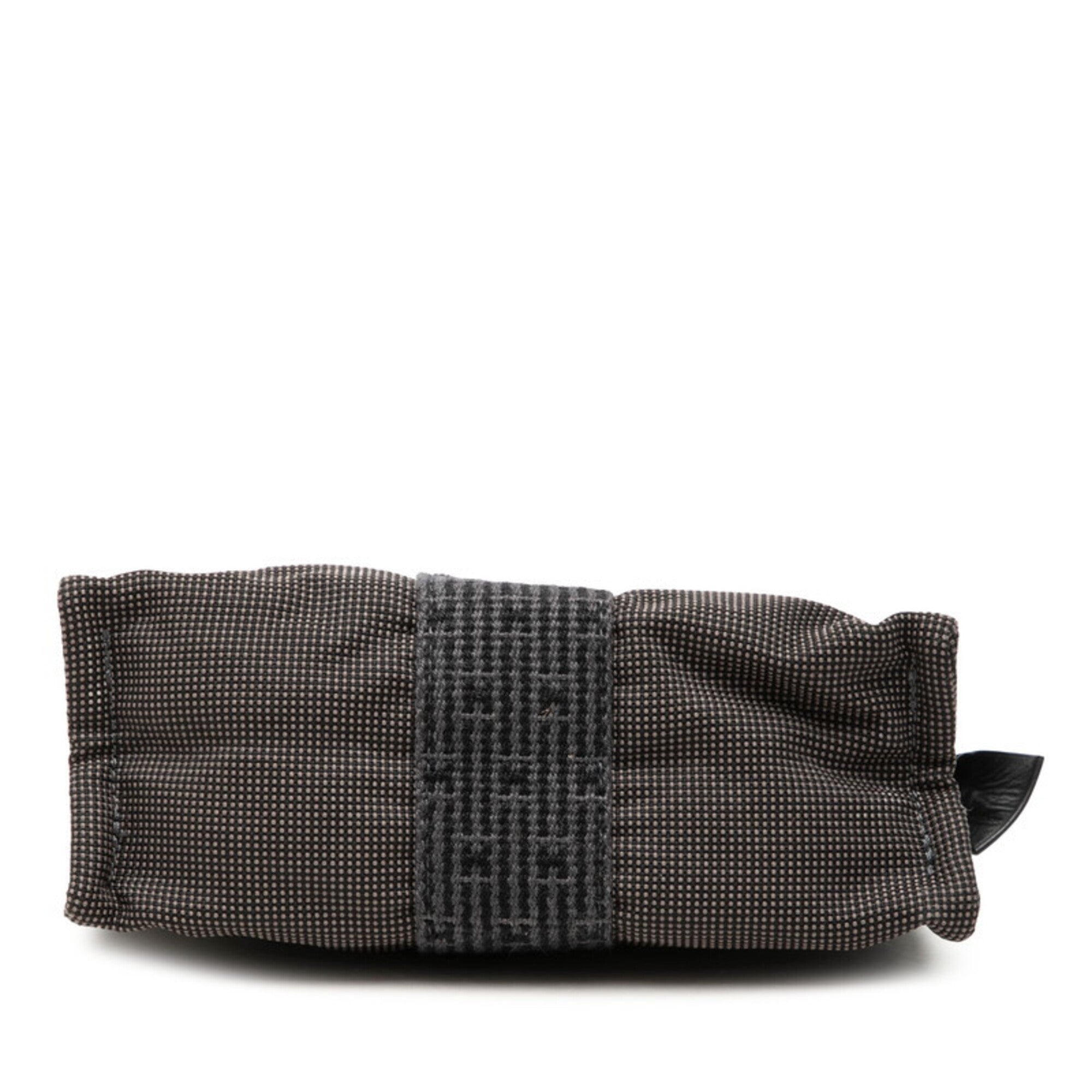 Hermes Gray Polyester Polyamide Handbag Pouch (Pre-Owned)