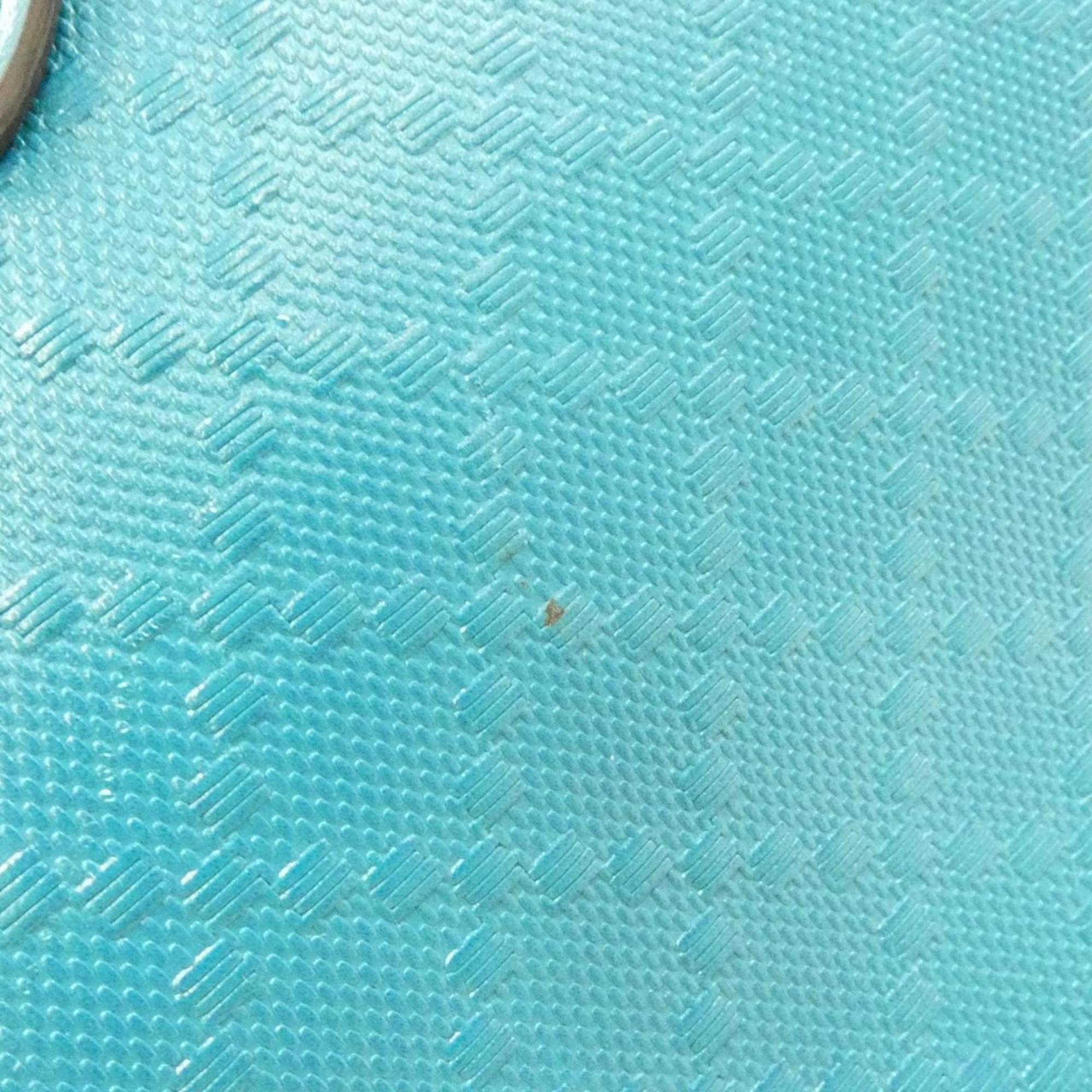 Gucci Diamante Blue Leather Handbag (Pre-Owned)