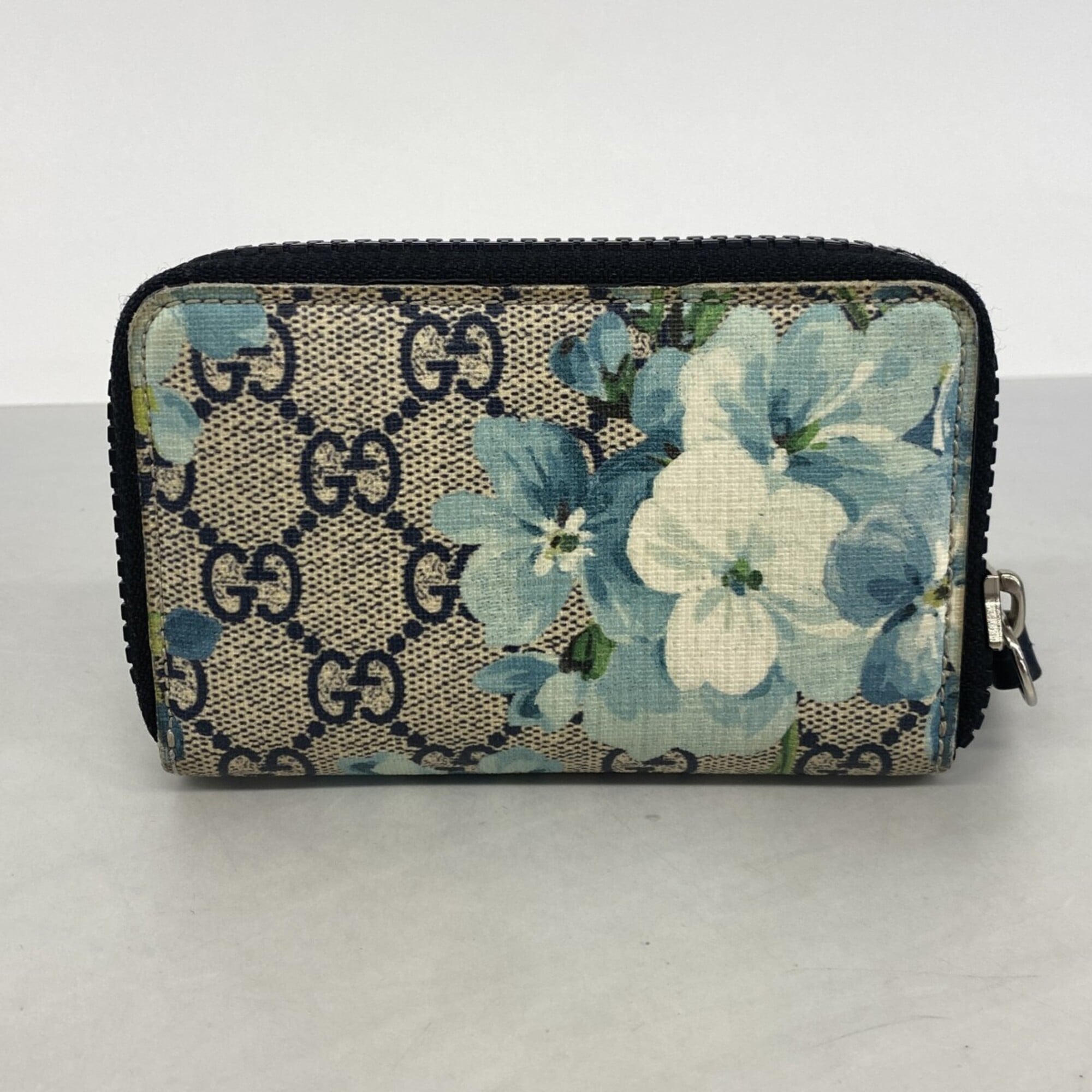 Gucci Blue Navy Pvc Coin Purse/Coin Case (Pre-Owned)