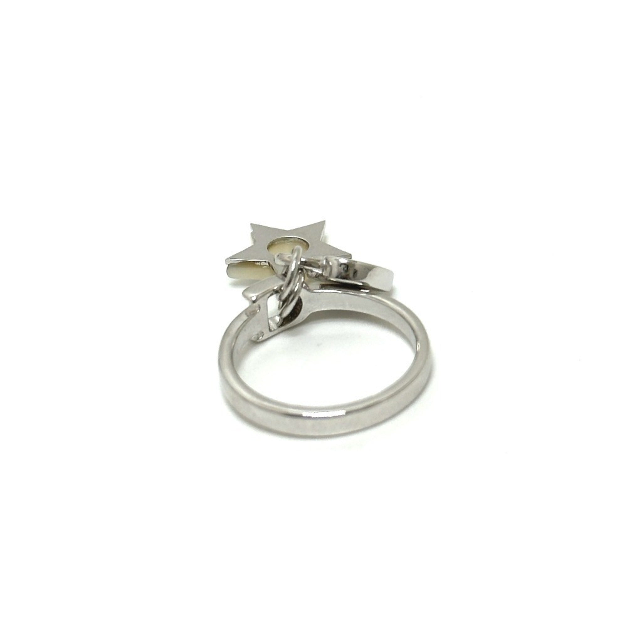 Christian Dior Silver Metal Band Ring (Pre-Owned)