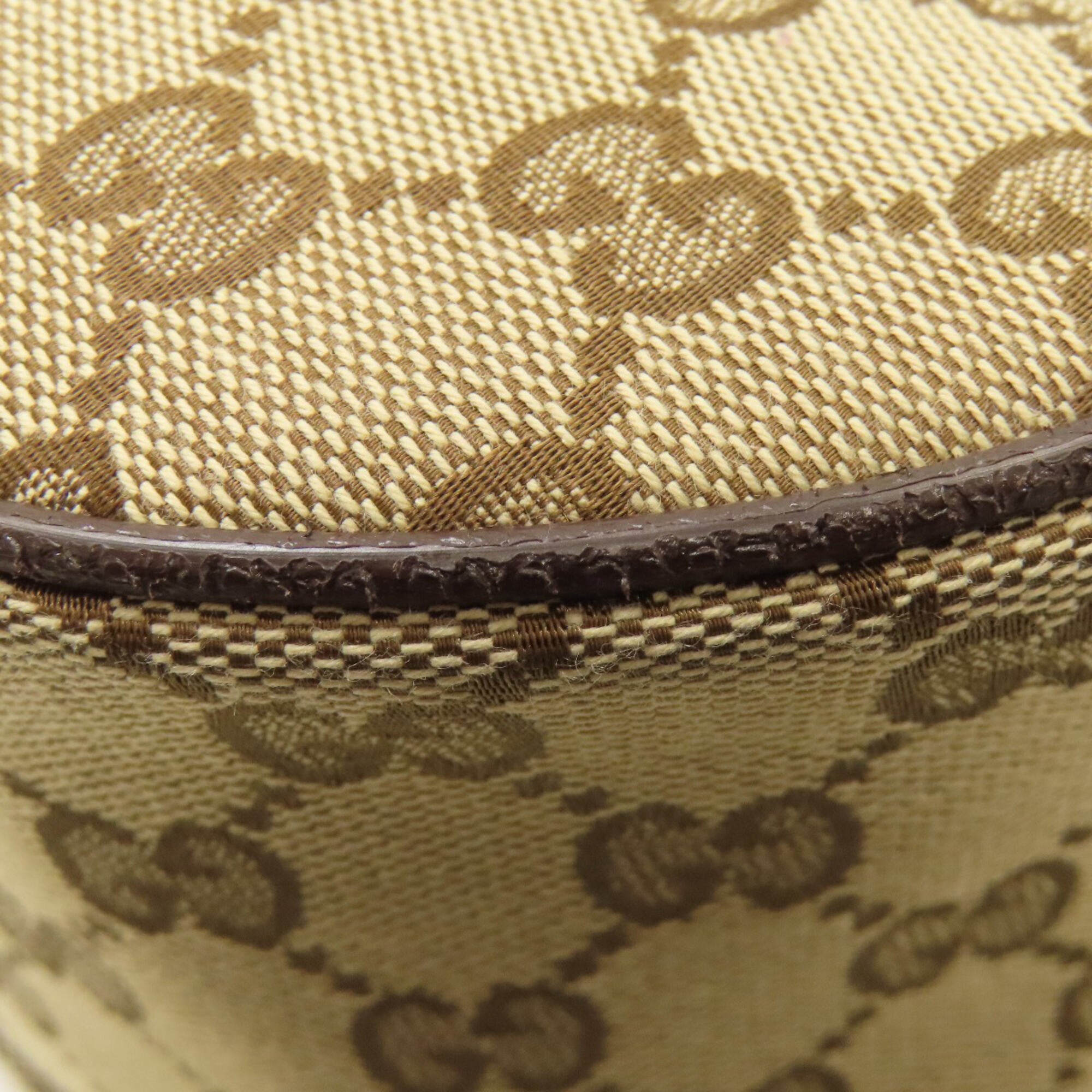Gucci Brown Canvas Sling Bag (Pre-Owned)