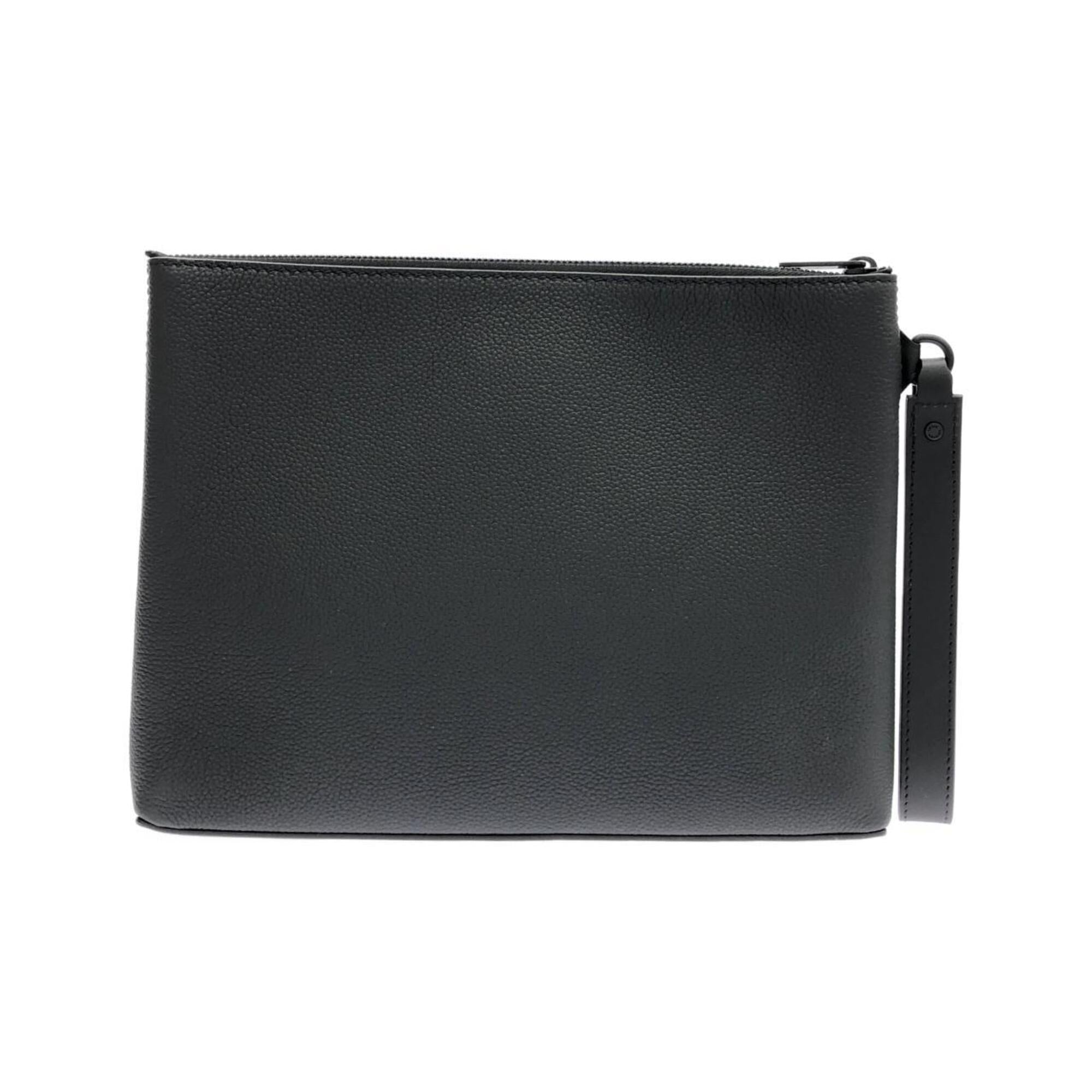 Louis Vuitton Black Leather Pouch (Pre-Owned)