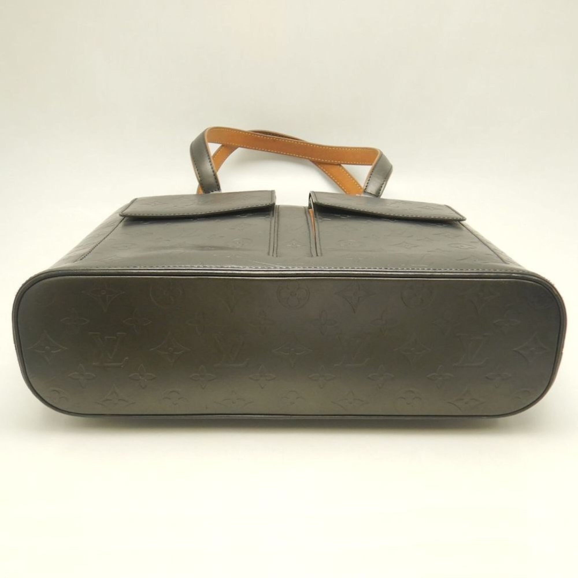 Louis Vuitton Monogram Noir Leather Tote Bag (Pre-Owned)