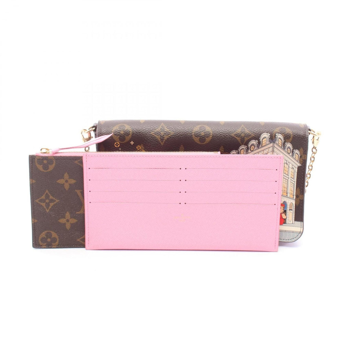 Louis Vuitton Brown Multi-Color Coated Canvas Pvc Leather Handbag Shoulder Bag (Pre-Owned)