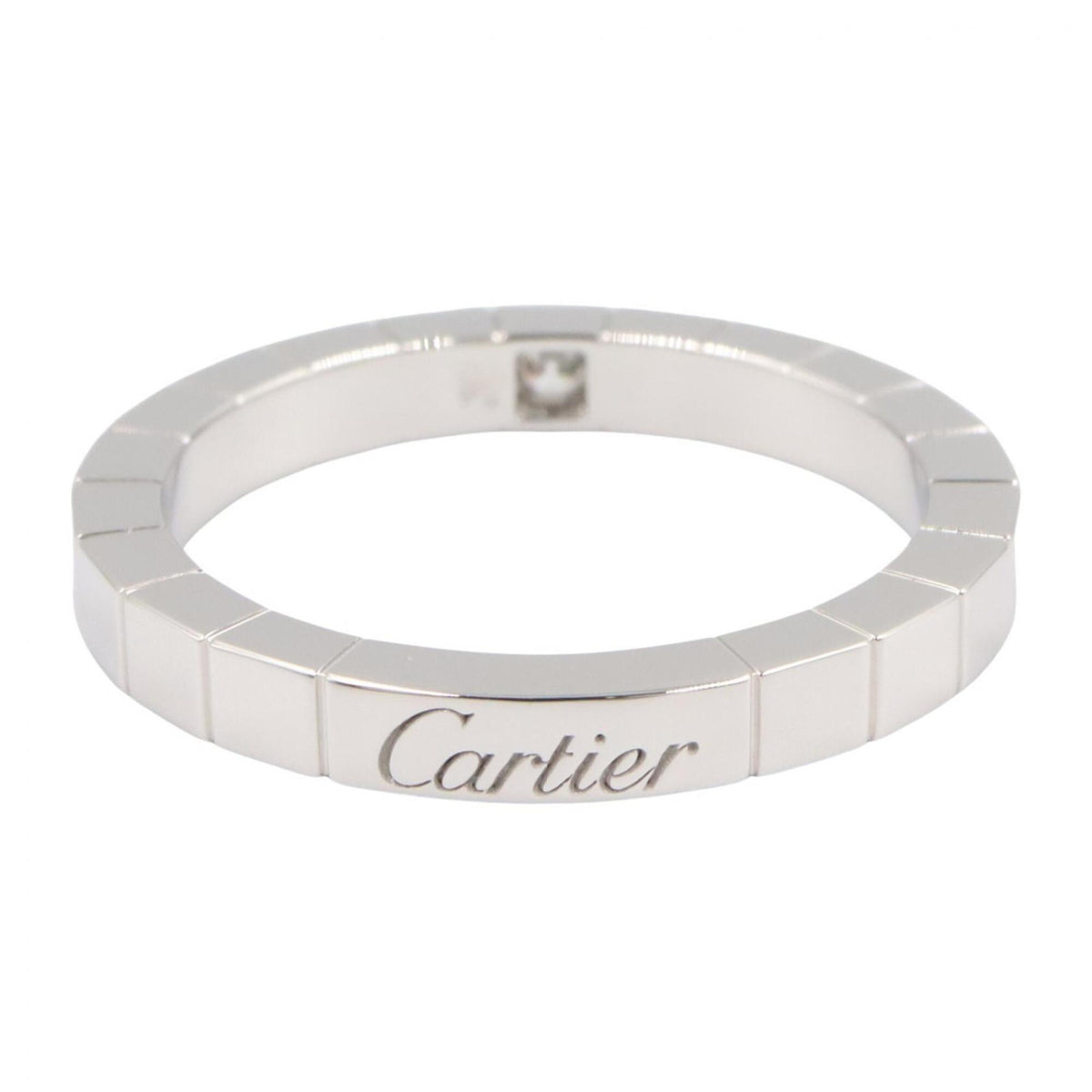 Cartier Silver Clear White Gold (18K) Band Ring (Pre-Owned)