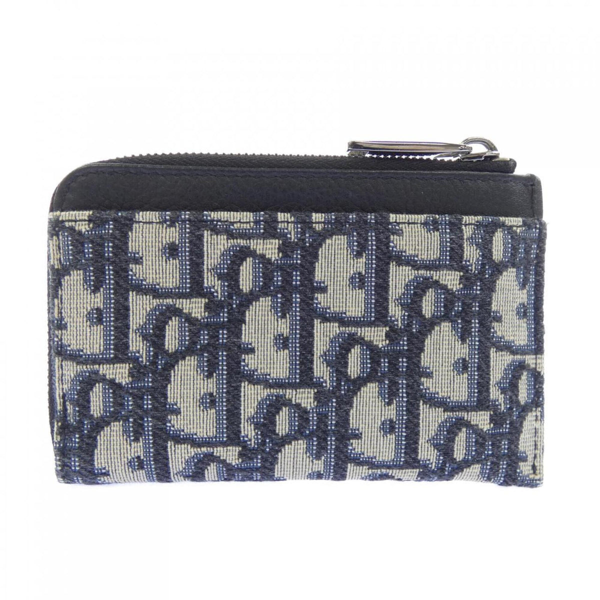 Christian Dior Gray Navy Bill Wallet (Bi-Fold) (Pre-Owned)