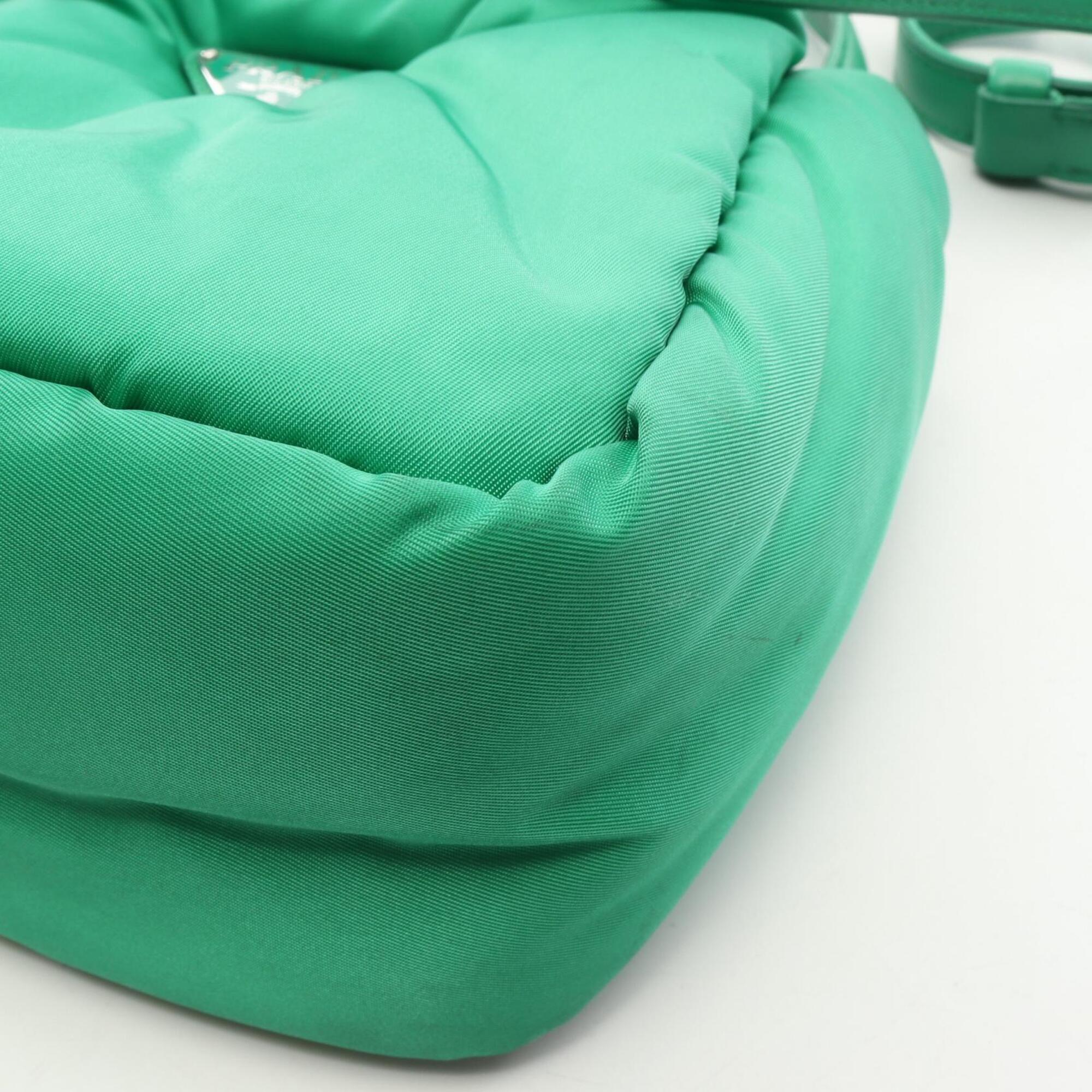 Prada Green Nylon Handbag (Pre-Owned)