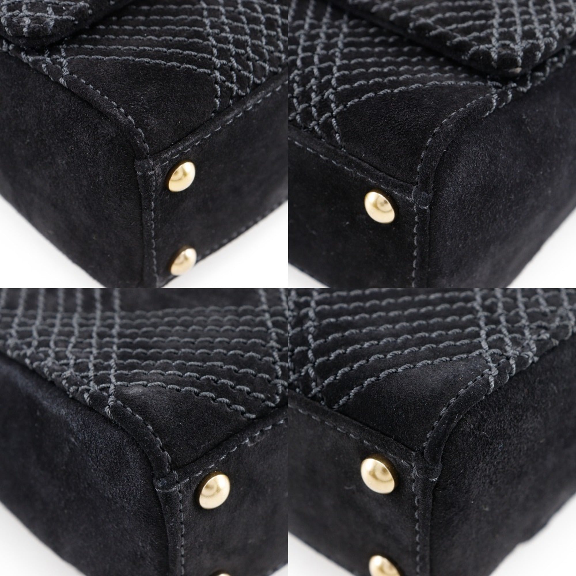 Chanel Black Suede Shoulder Bag (Pre-Owned)