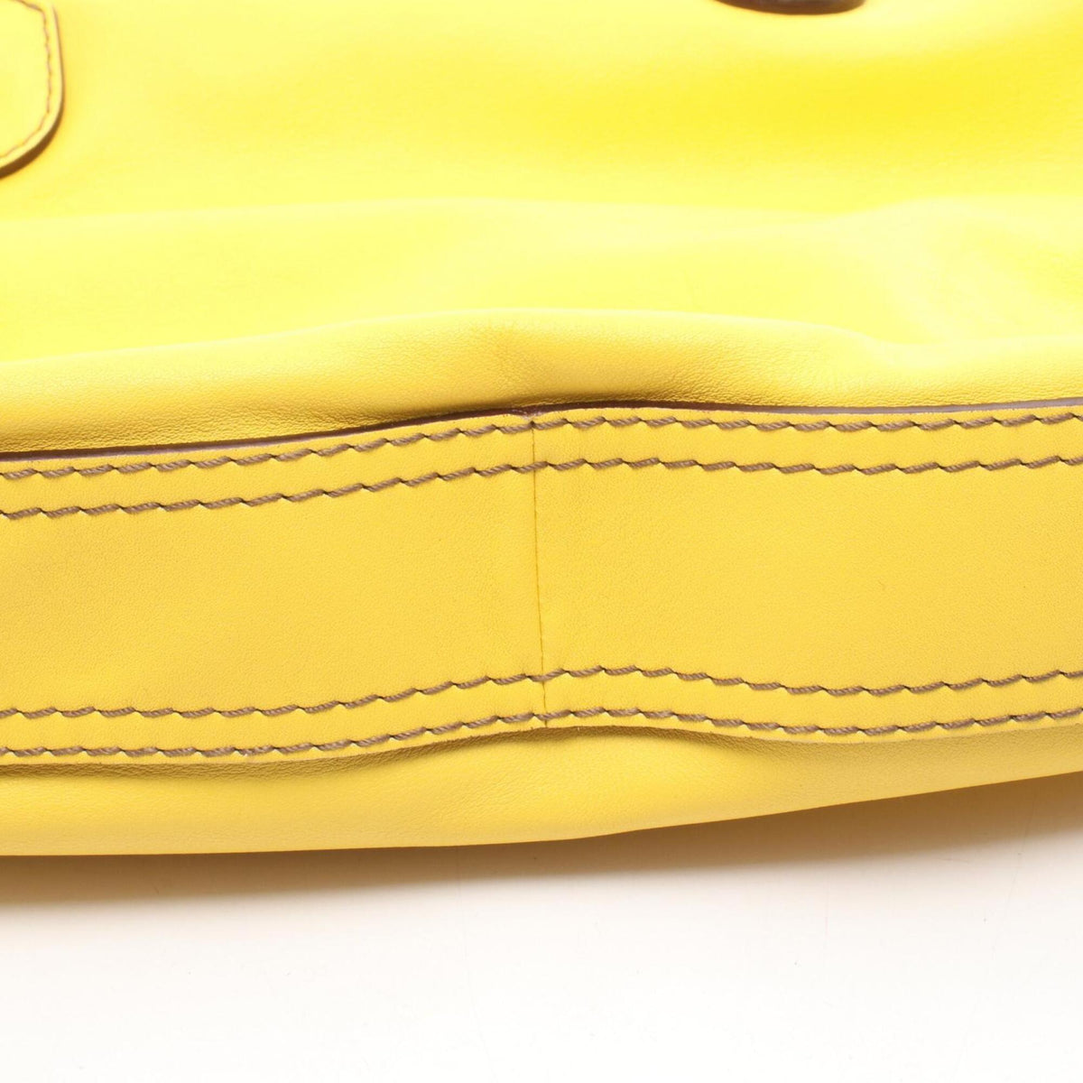 Loewe Yellow Leather Handbag (Pre-Owned)