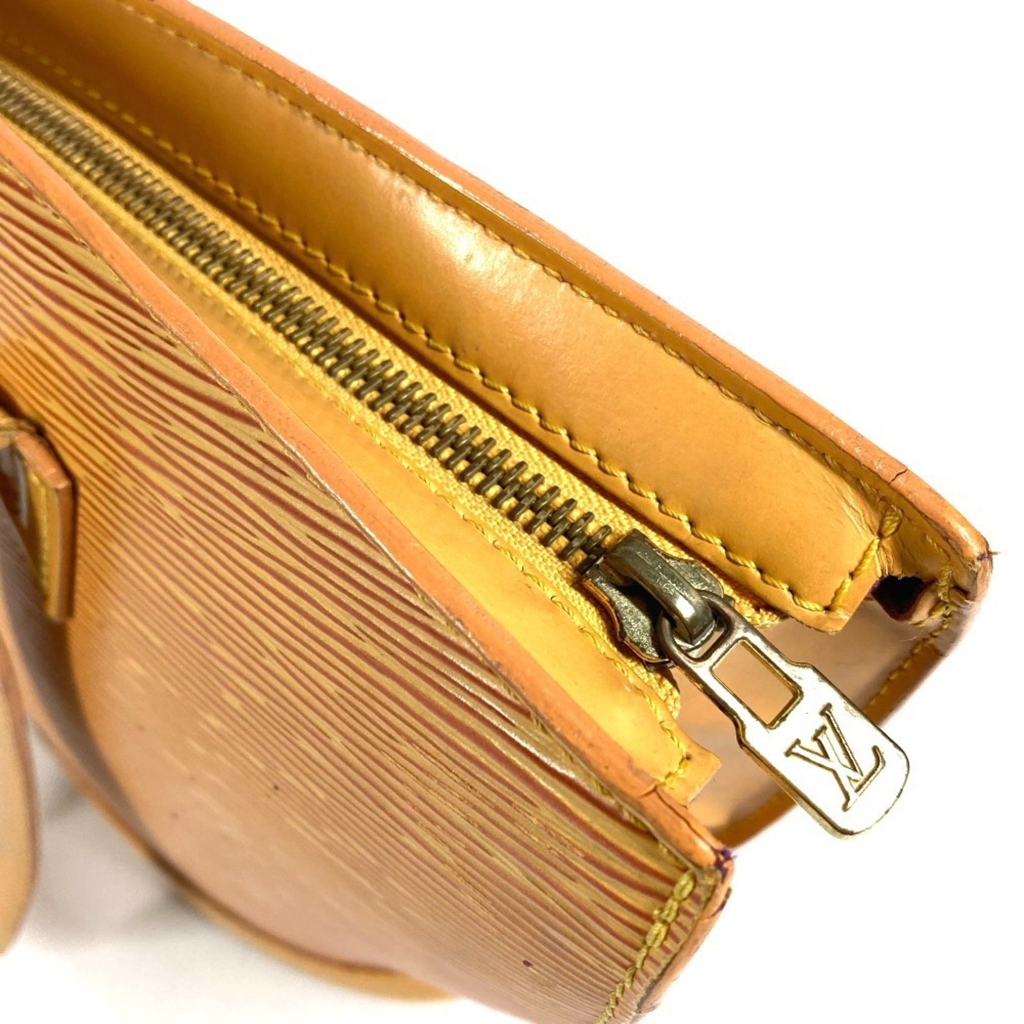 Louis Vuitton Yellow Epi Leather Handbag Tote Bag (Pre-Owned)