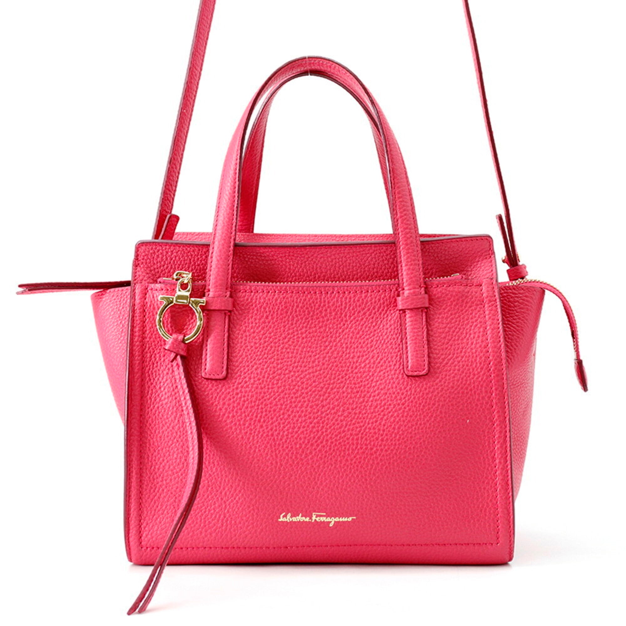 Salvatore Ferragamo Pink Leather Handbag (Pre-Owned)