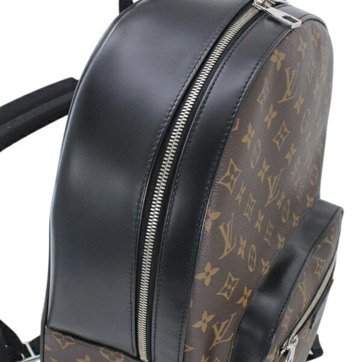 Louis Vuitton Monogram Macassar Black Brown Monogram Leather Backpack (Pre-Owned)