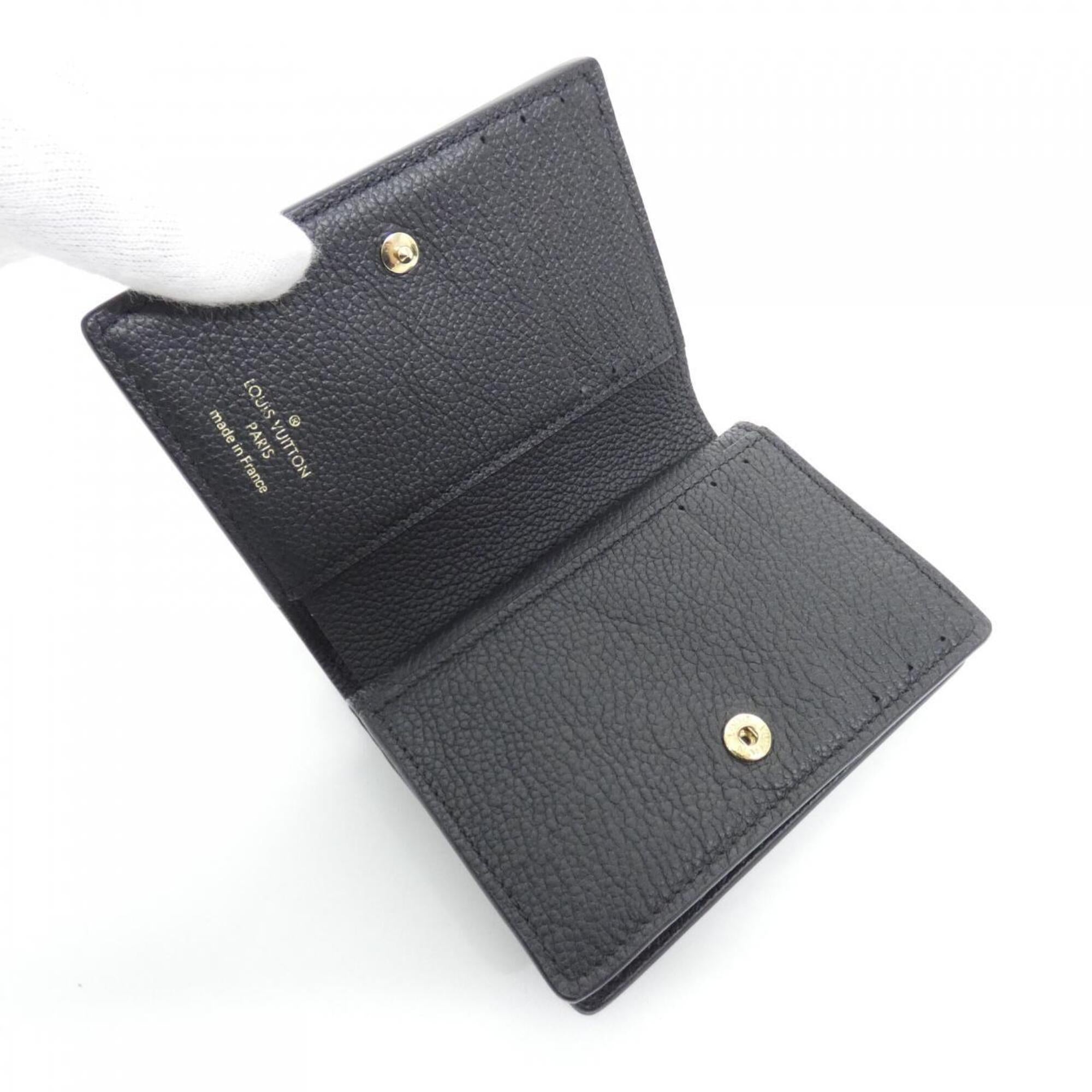 Louis Vuitton Black Leather Wallet (Bi-Fold) (Pre-Owned)