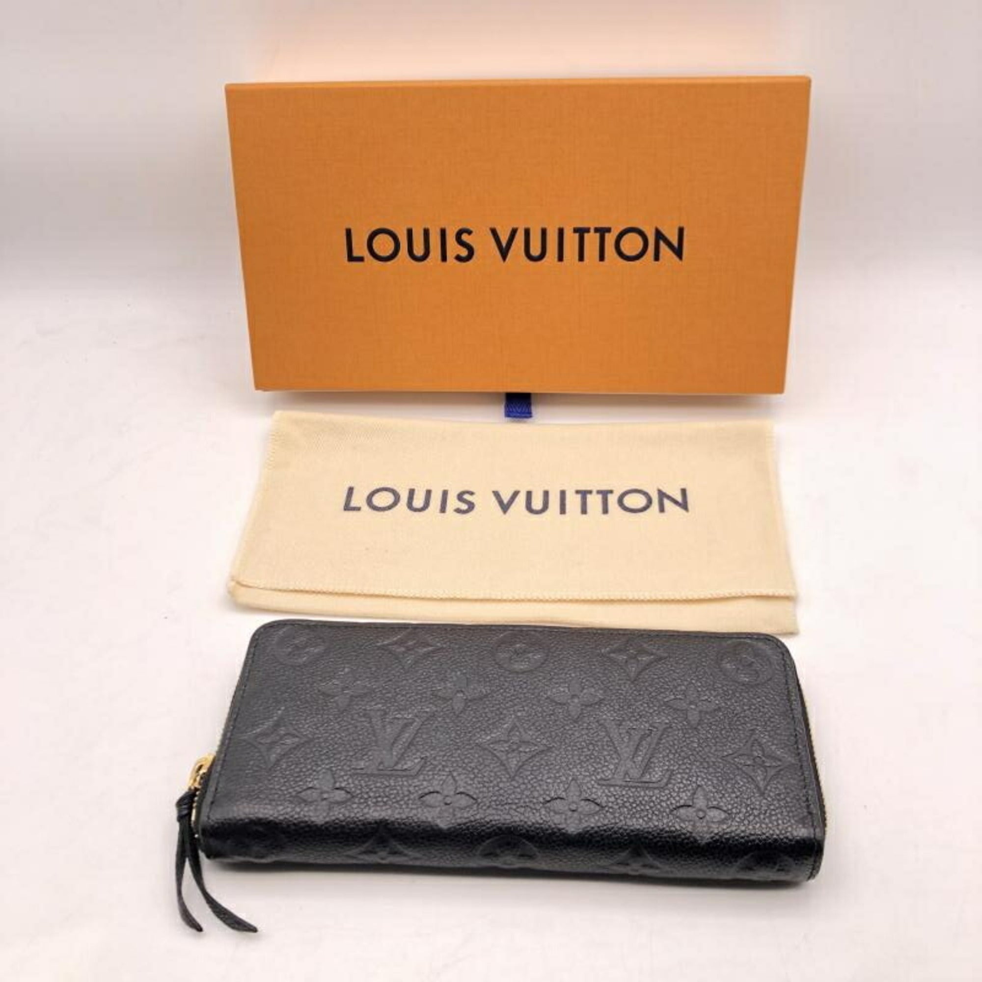 Louis Vuitton Monogram Empreinte Black Monogram Empreinte Long Wallet (Bi-Fold) (Pre-Owned)