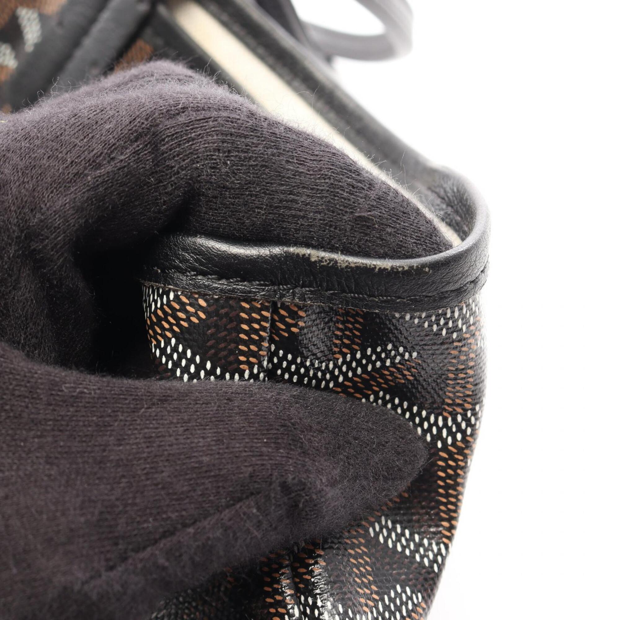 Goyard Black Multi-Color Pvc Coated Canvas Leather Tote Bag (Pre-Owned)