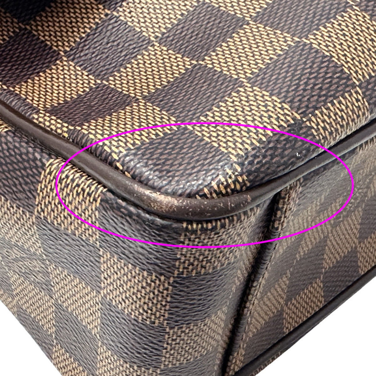 Louis Vuitton Brown Damier Canvas Ebene Damier Canvas Handbag Shoulder Bag (Pre-Owned)