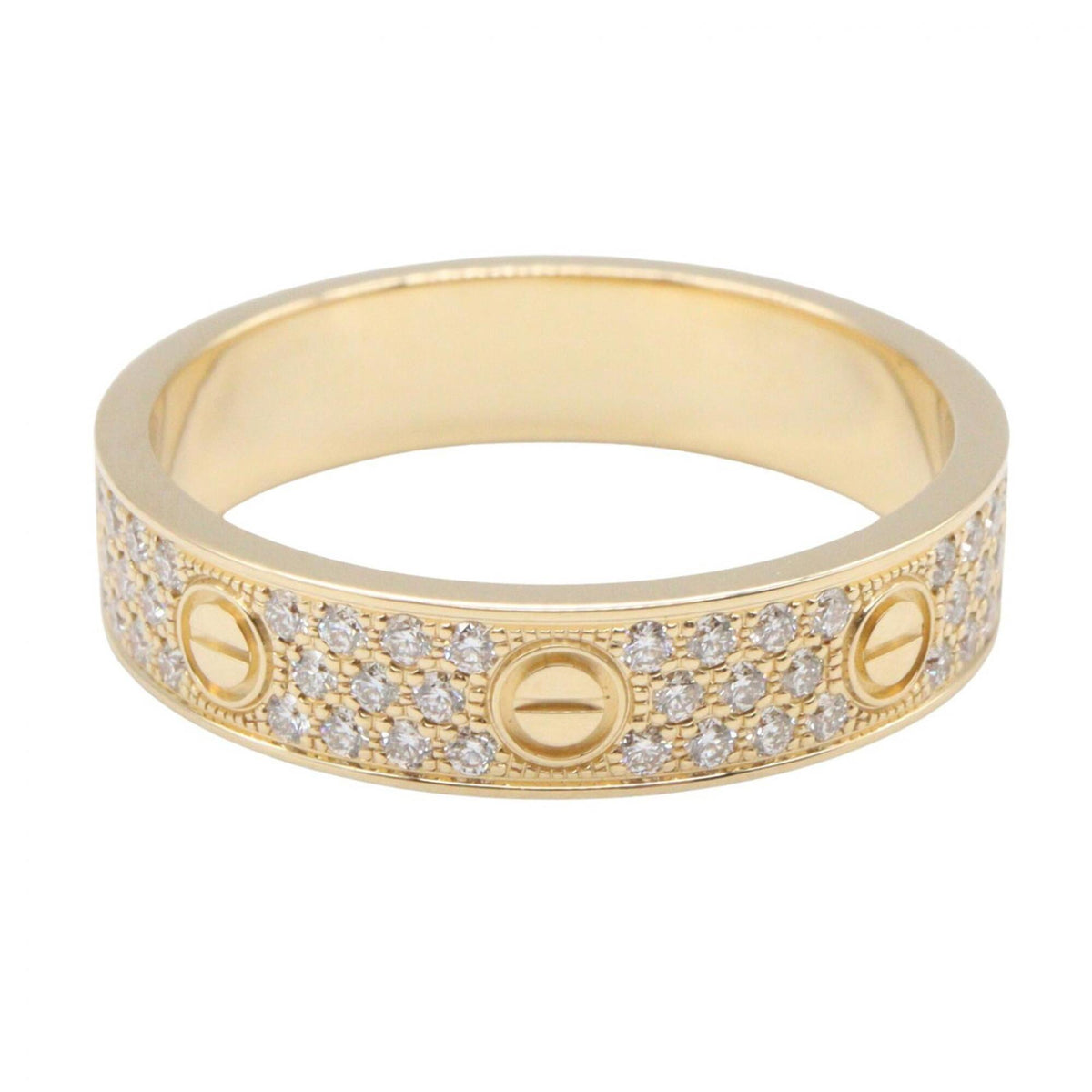 Cartier Gold Clear Yellow Gold (18K) Band Ring (Pre-Owned)