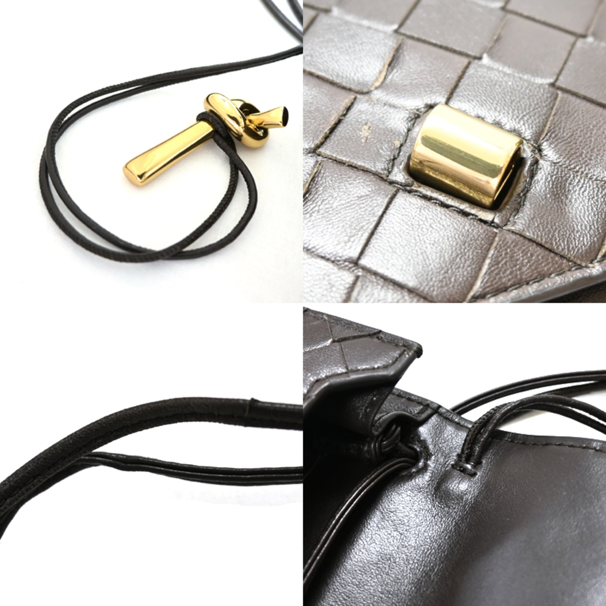 Bottega Veneta Leather Pouch Shoulder Bag (Pre-Owned)