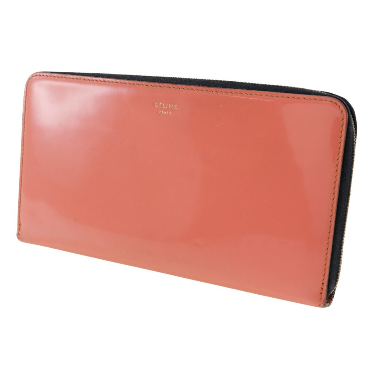 Celine Pink Leather Long Wallet (Bi-Fold) (Pre-Owned)
