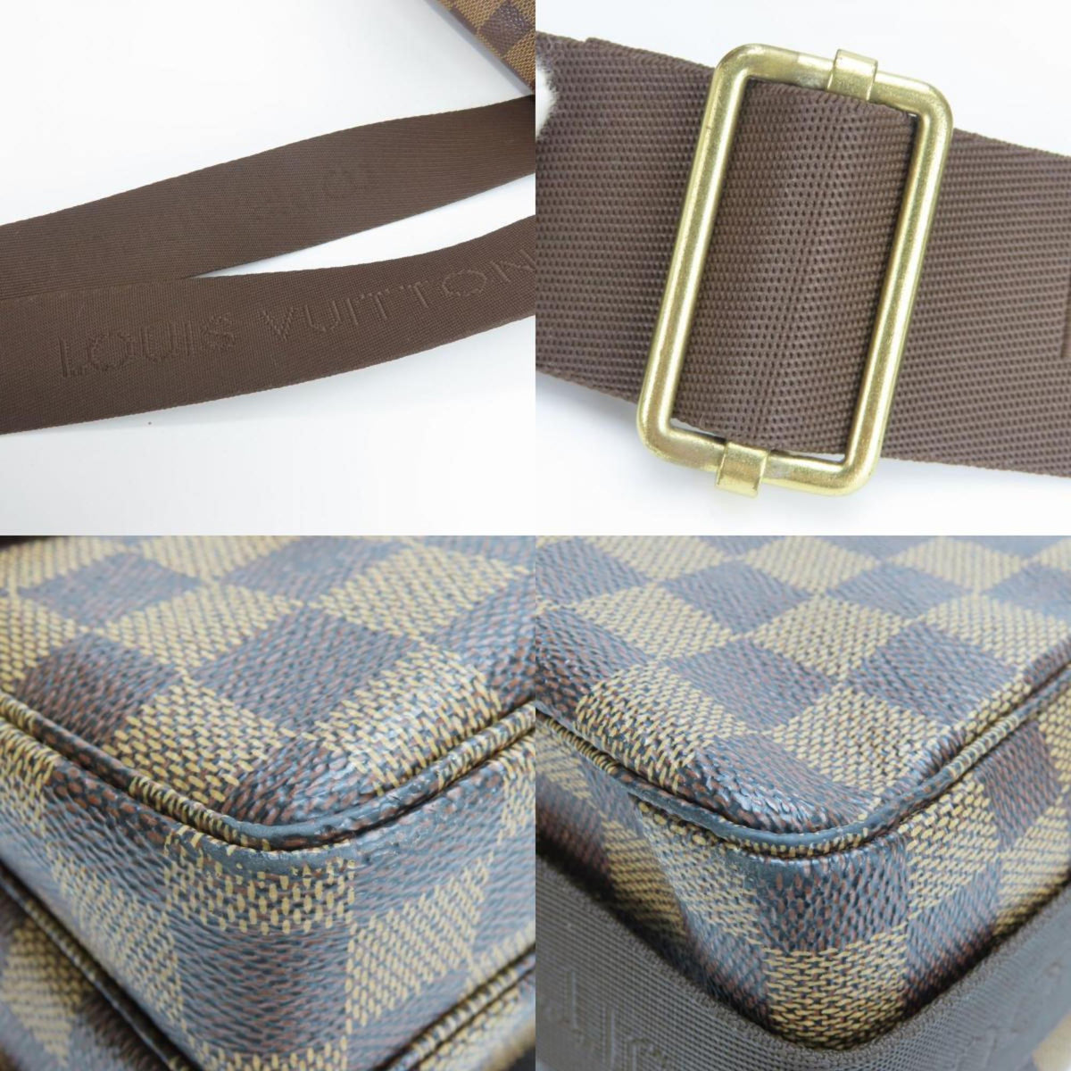 Louis Vuitton Brown Ebene Damier Canvas Handbag Shoulder Bag (Pre-Owned)