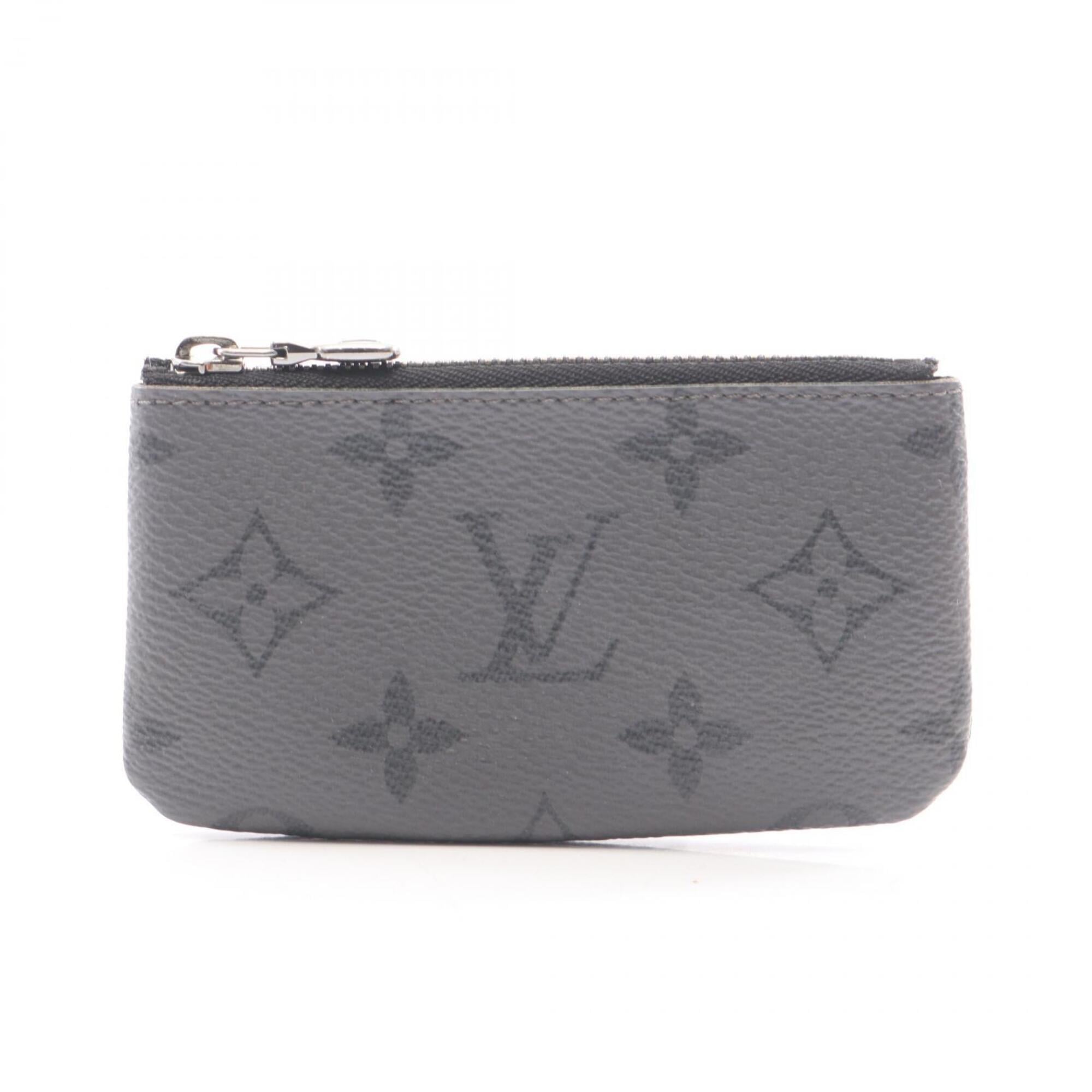 Louis Vuitton Black Gray Pvc Coin Purse/Coin Case (Pre-Owned)
