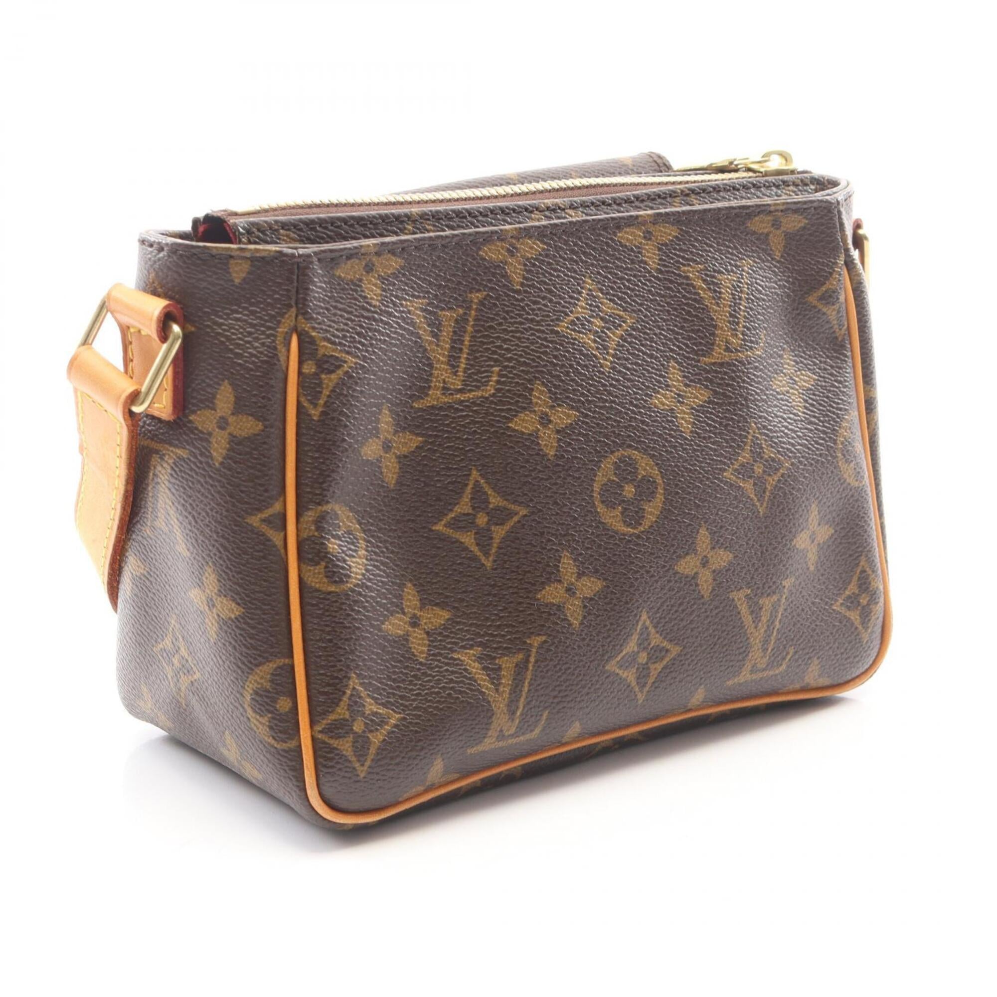 Louis Vuitton Brown Coated Canvas Pvc Leather Monogram Handbag Shoulder Bag (Pre-Owned)