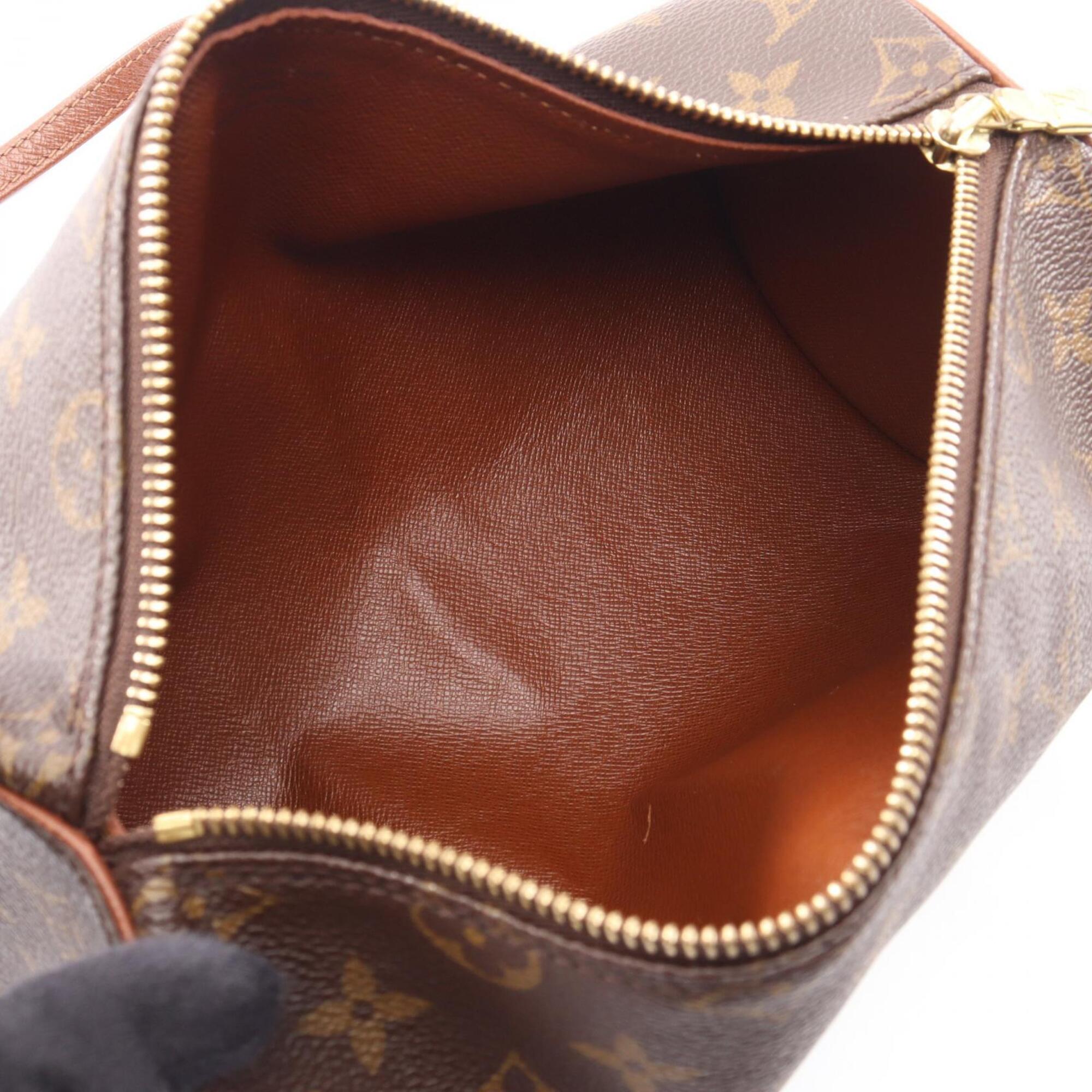 Louis Vuitton Brown Monogram Coated Canvas Leather Handbag (Pre-Owned)