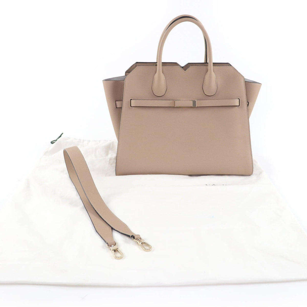 Valextra Grayish Handbag (Pre-Owned)