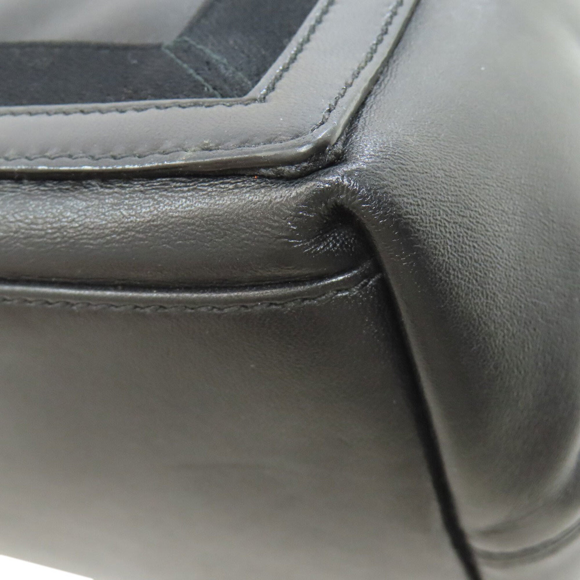 Balenciaga Black Leather Pouch Tote Bag (Pre-Owned)
