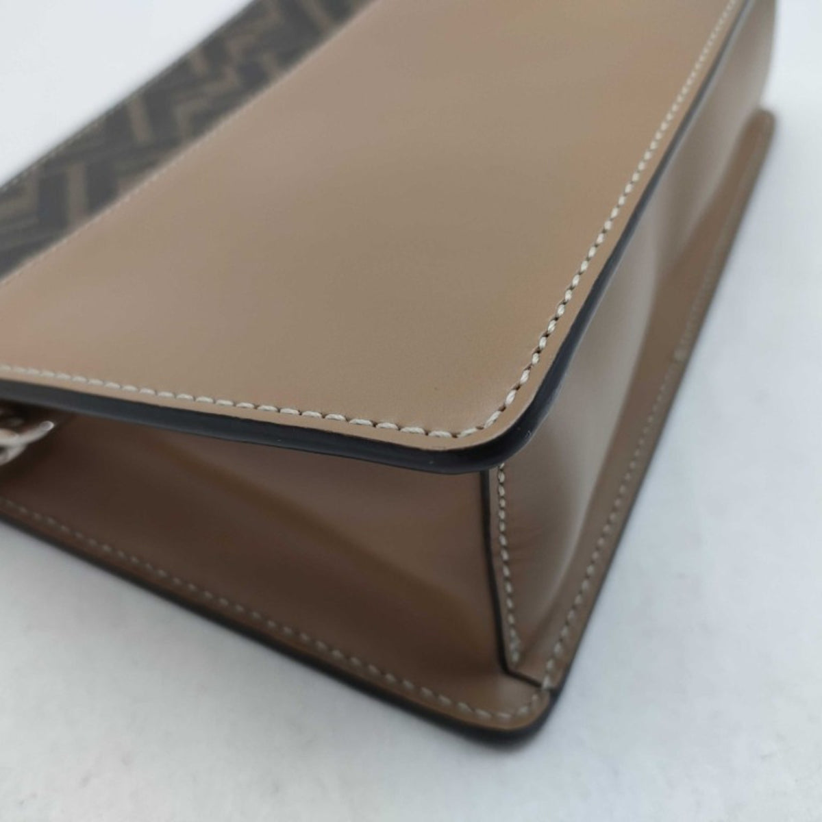 Fendi Zucca Brown Pvc Leather Clutch Bag Handbag (Pre-Owned)