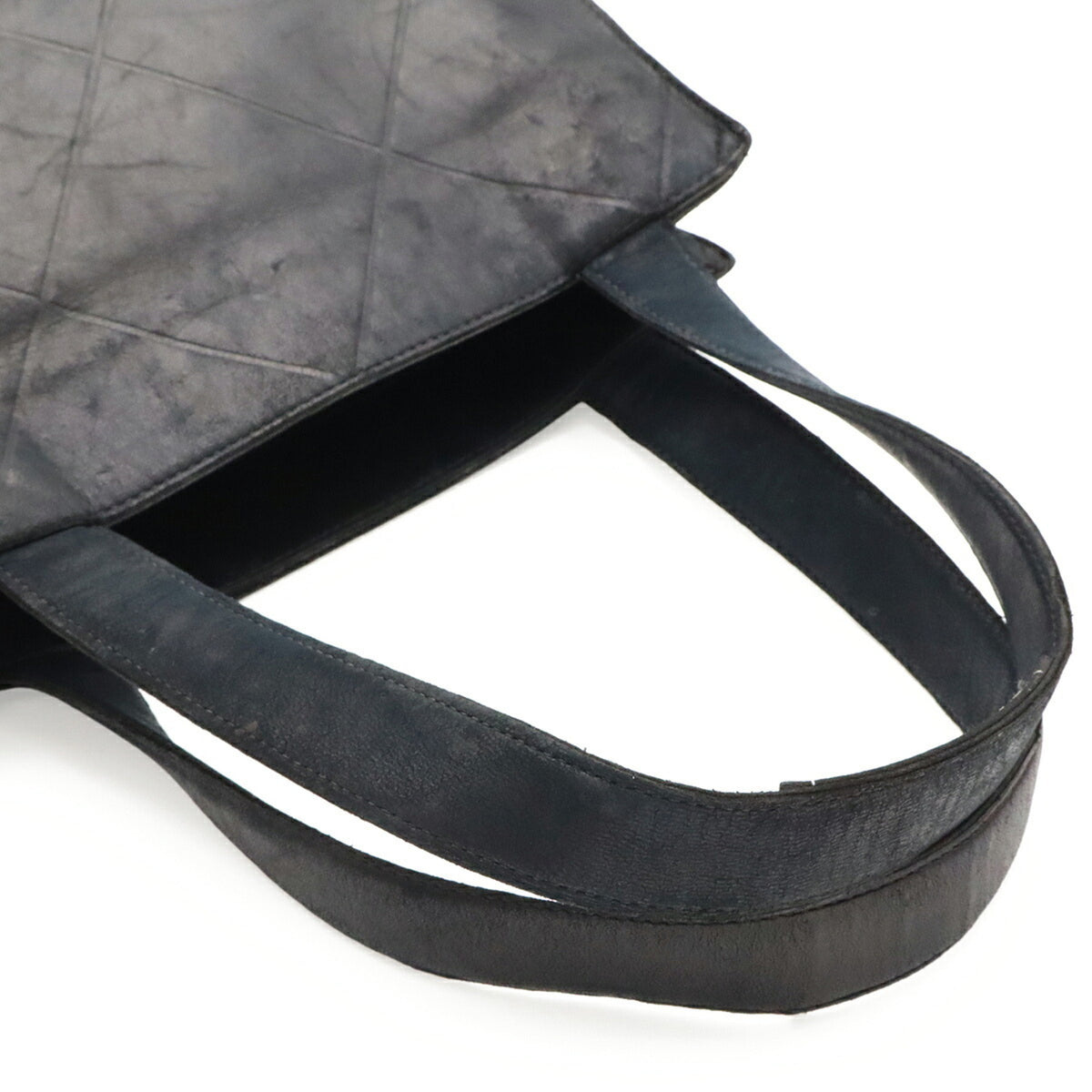 Chanel Black Leather Handbag Tote Bag (Pre-Owned)