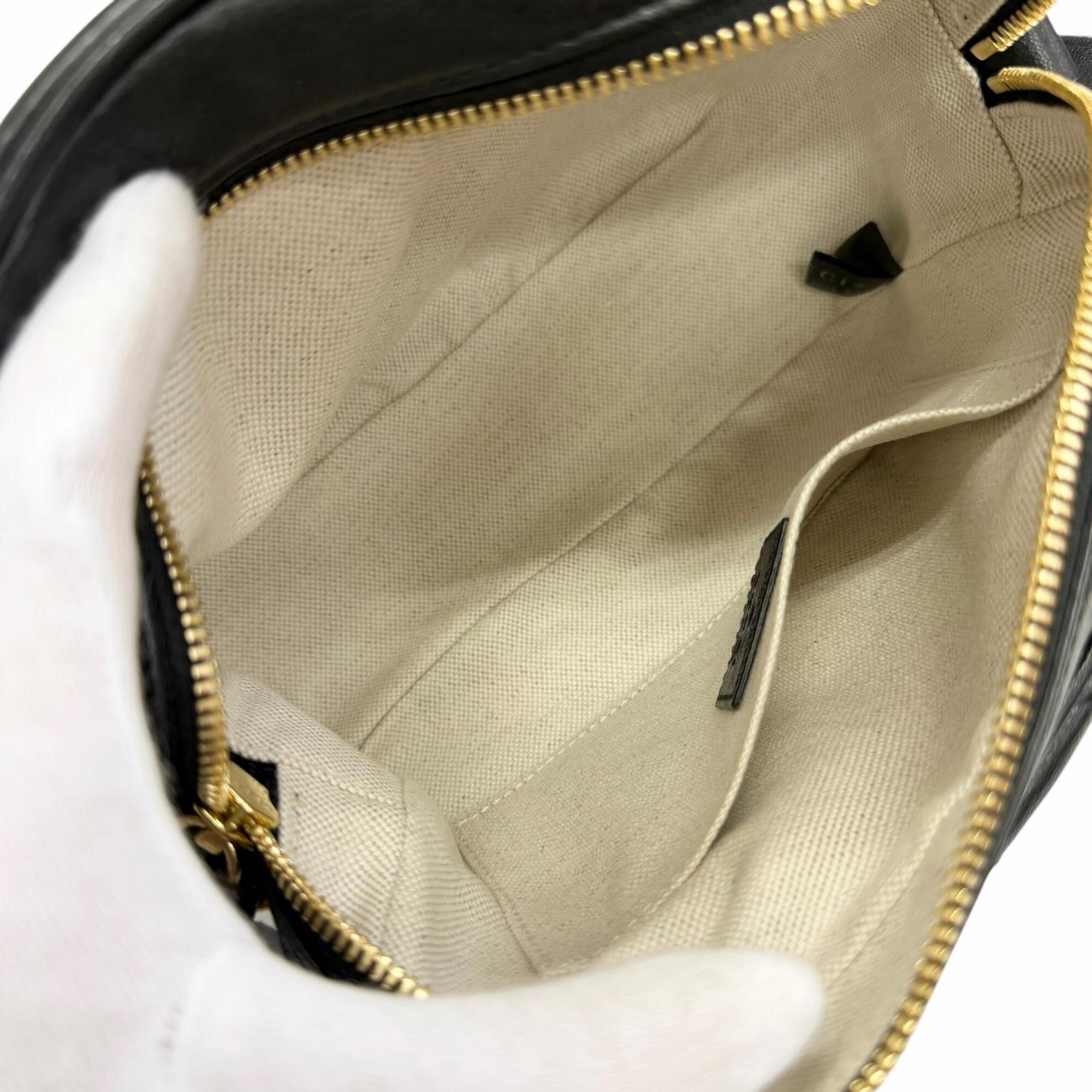Gucci Black Leather Shoulder Bag (Pre-Owned)