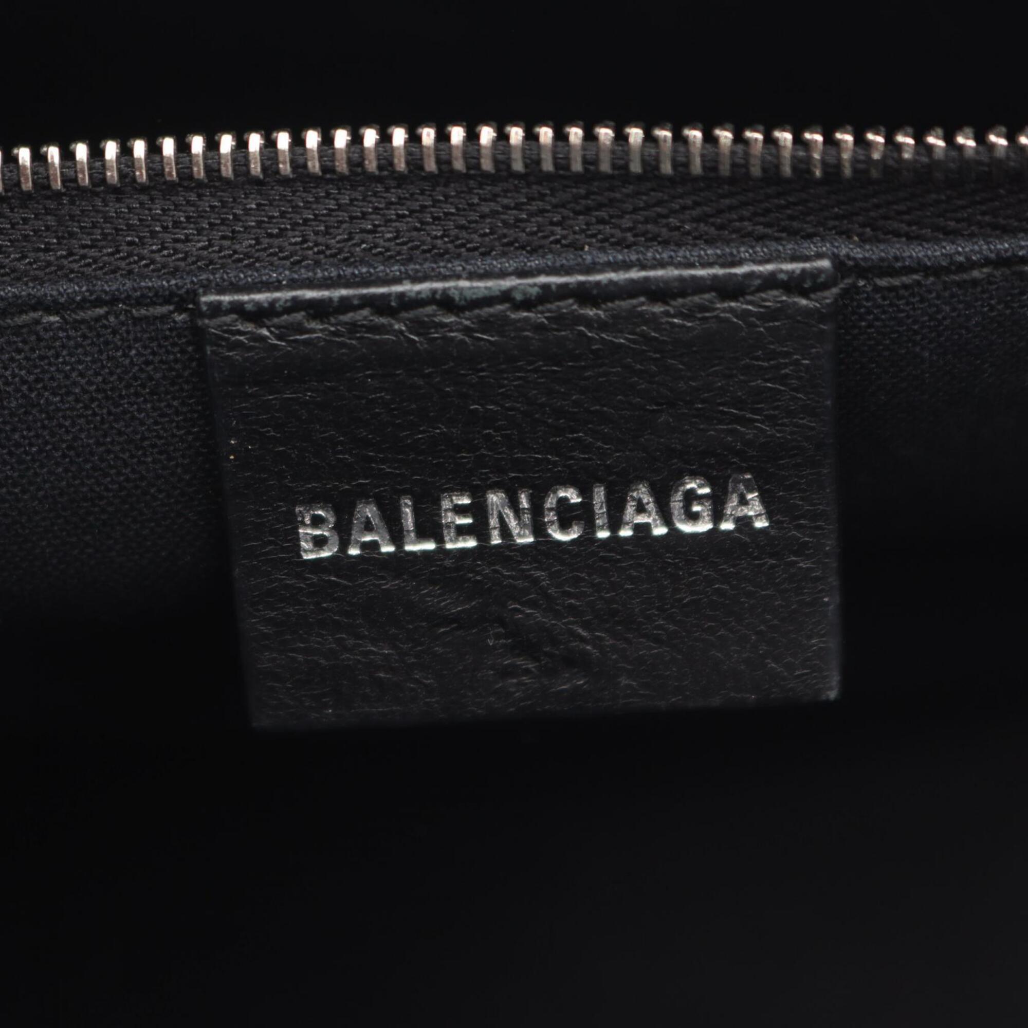 Balenciaga Black Gray Pvc Handbag (Pre-Owned)