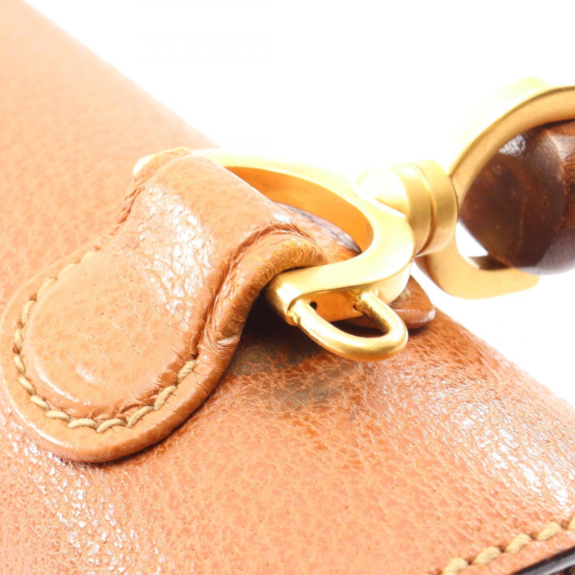 Gucci Brown Leather Handbag (Pre-Owned)