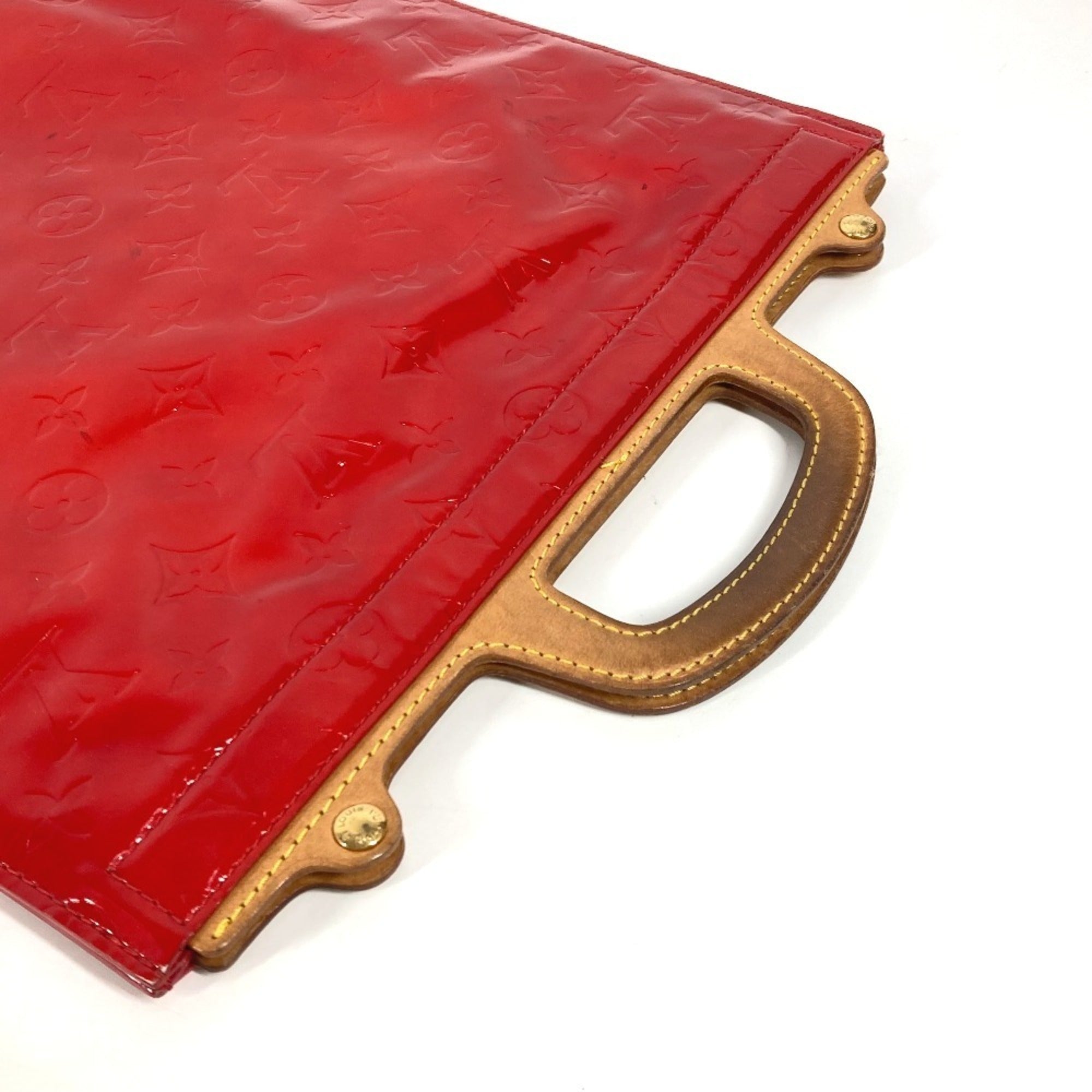 Louis Vuitton Monogram Vernis Red Color Monogram Vernis Handbag (Pre-Owned)