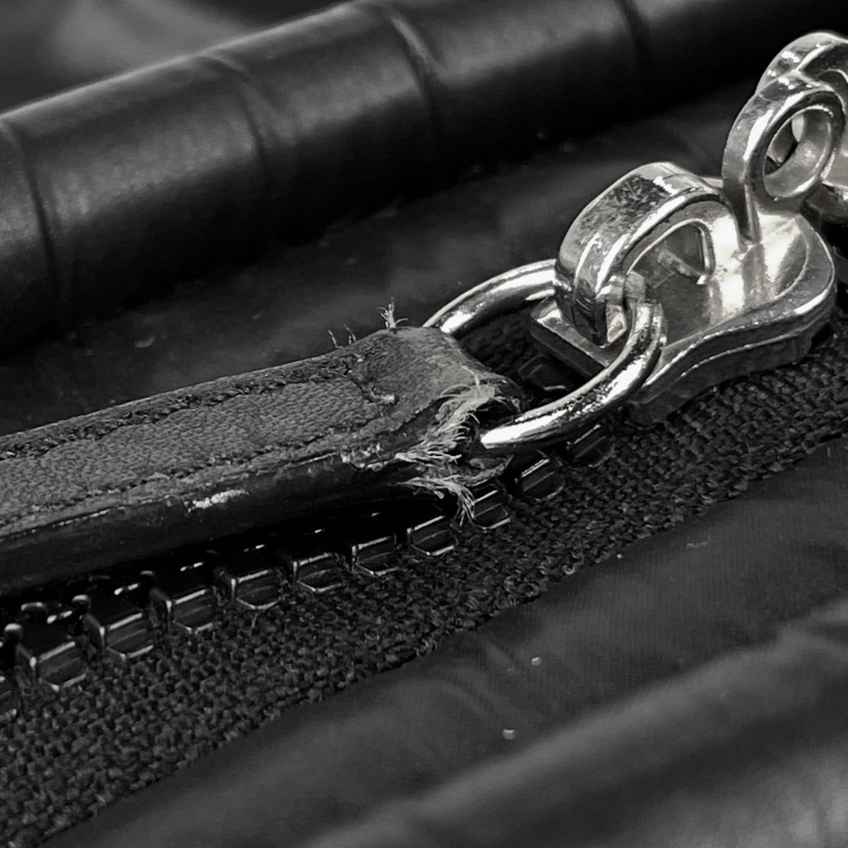 Chanel Black Nylon Leather Handbag (Pre-Owned)