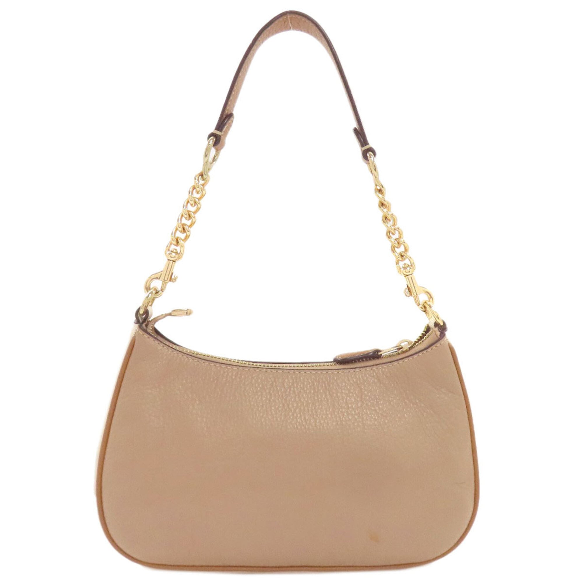 Coach Beige Leather Handbag (Pre-Owned)