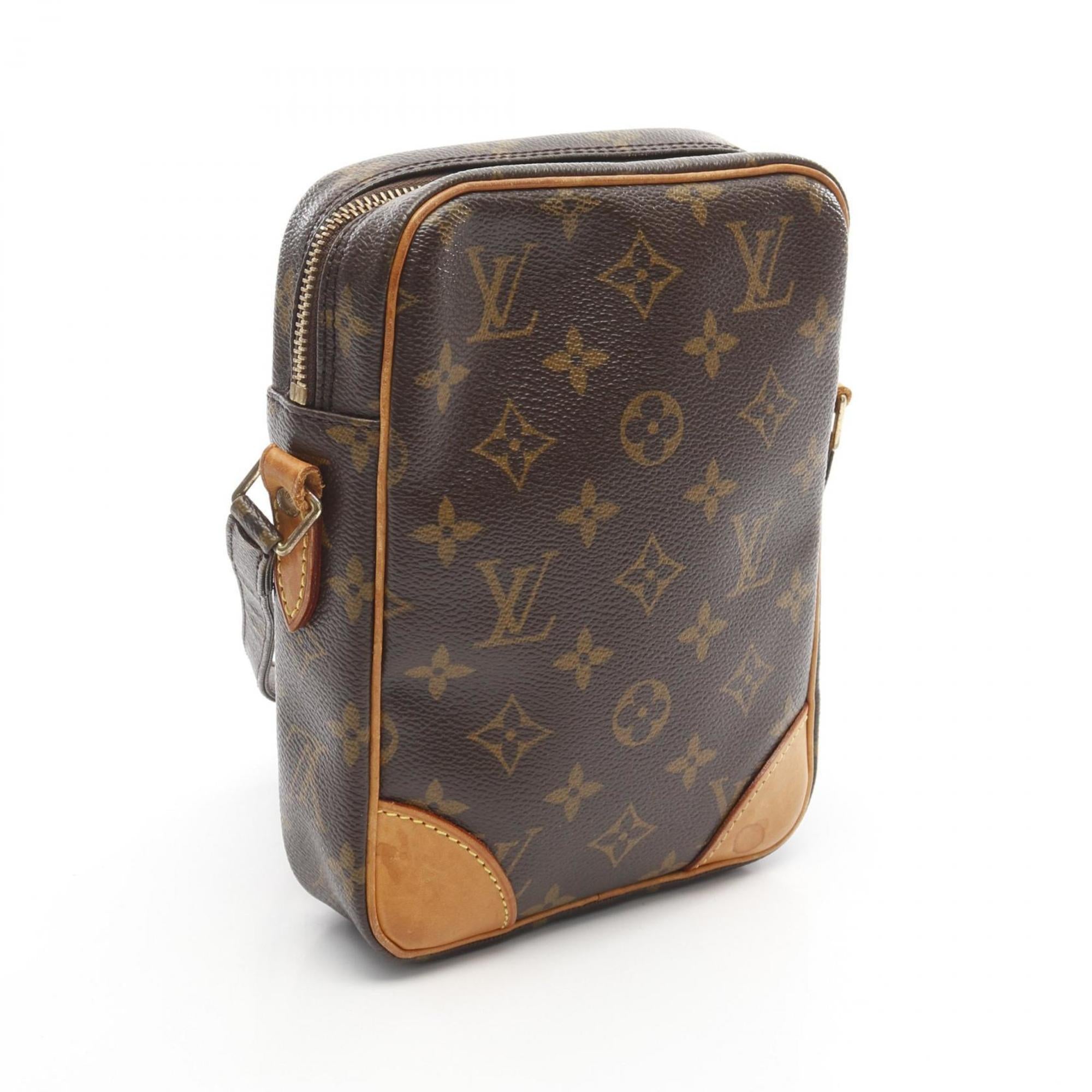 Louis Vuitton Brown Pvc Monogram Coated Canvas Leather Shoulder Bag (Pre-Owned)