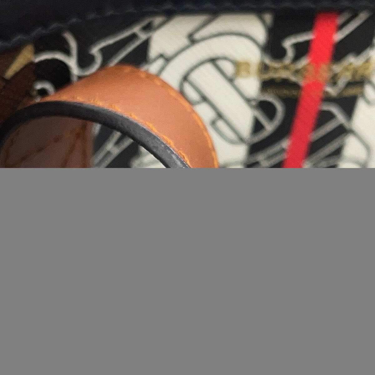 Burberry Beige Multi-Color Pvc Leather Handbag (Pre-Owned)