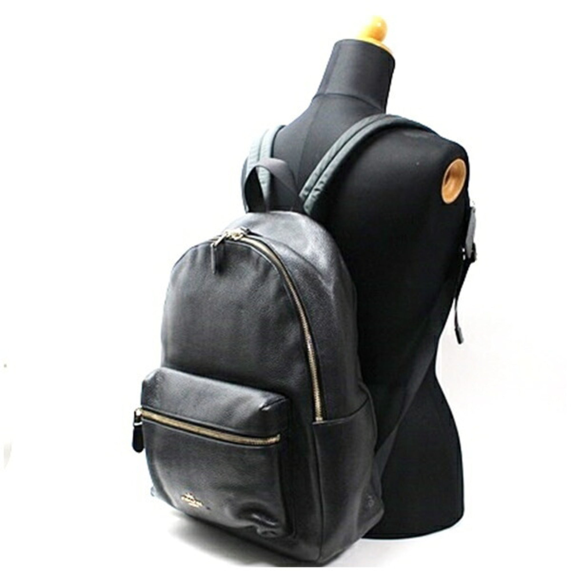 Coach Black Leather Backpack (Pre-Owned)