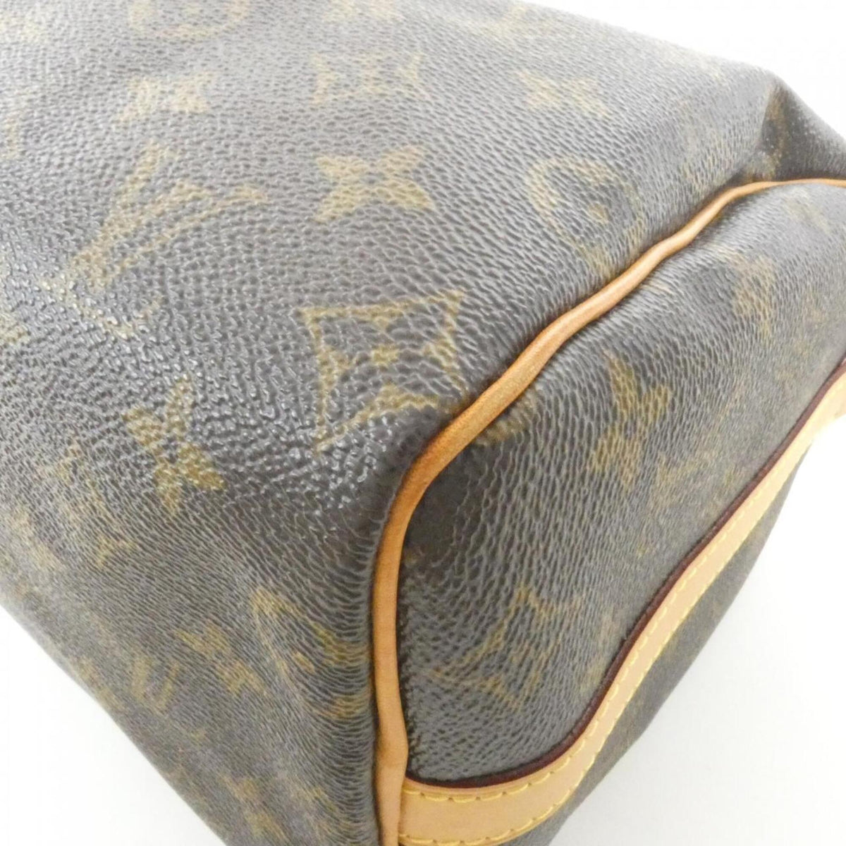 Louis Vuitton Marron Coated Canvas Boston Bag (Pre-Owned)