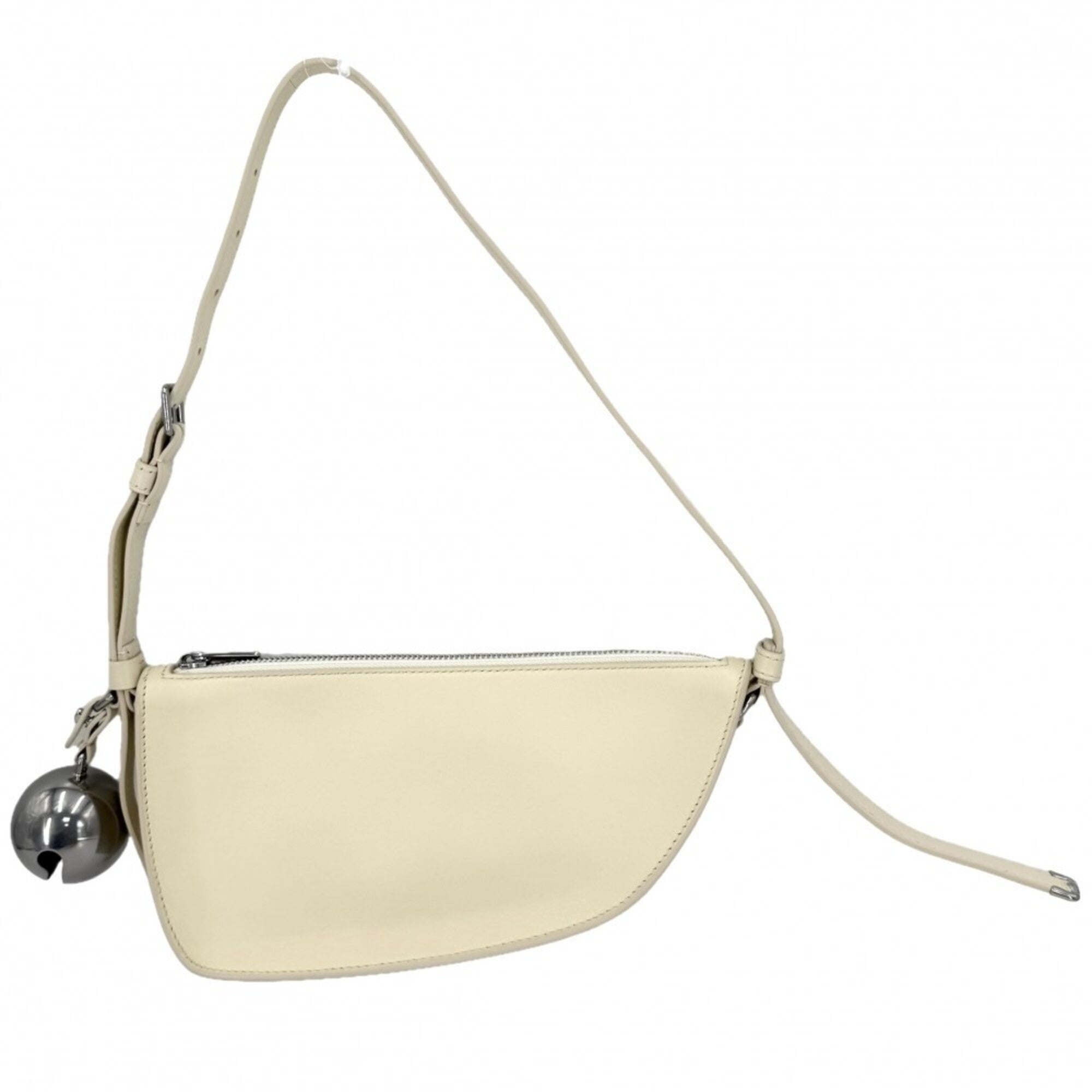 Burberry Ivory Leather Shoulder Bag (Pre-Owned)