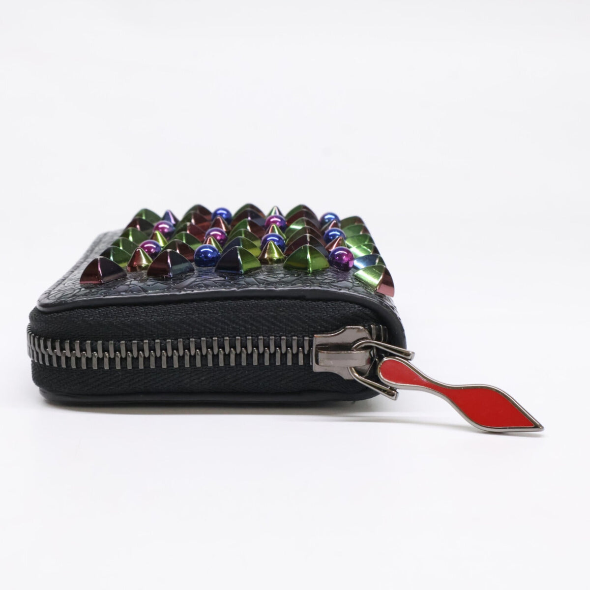 Christian Louboutin Black Multi-Color Coin Purse/Coin Case (Pre-Owned)