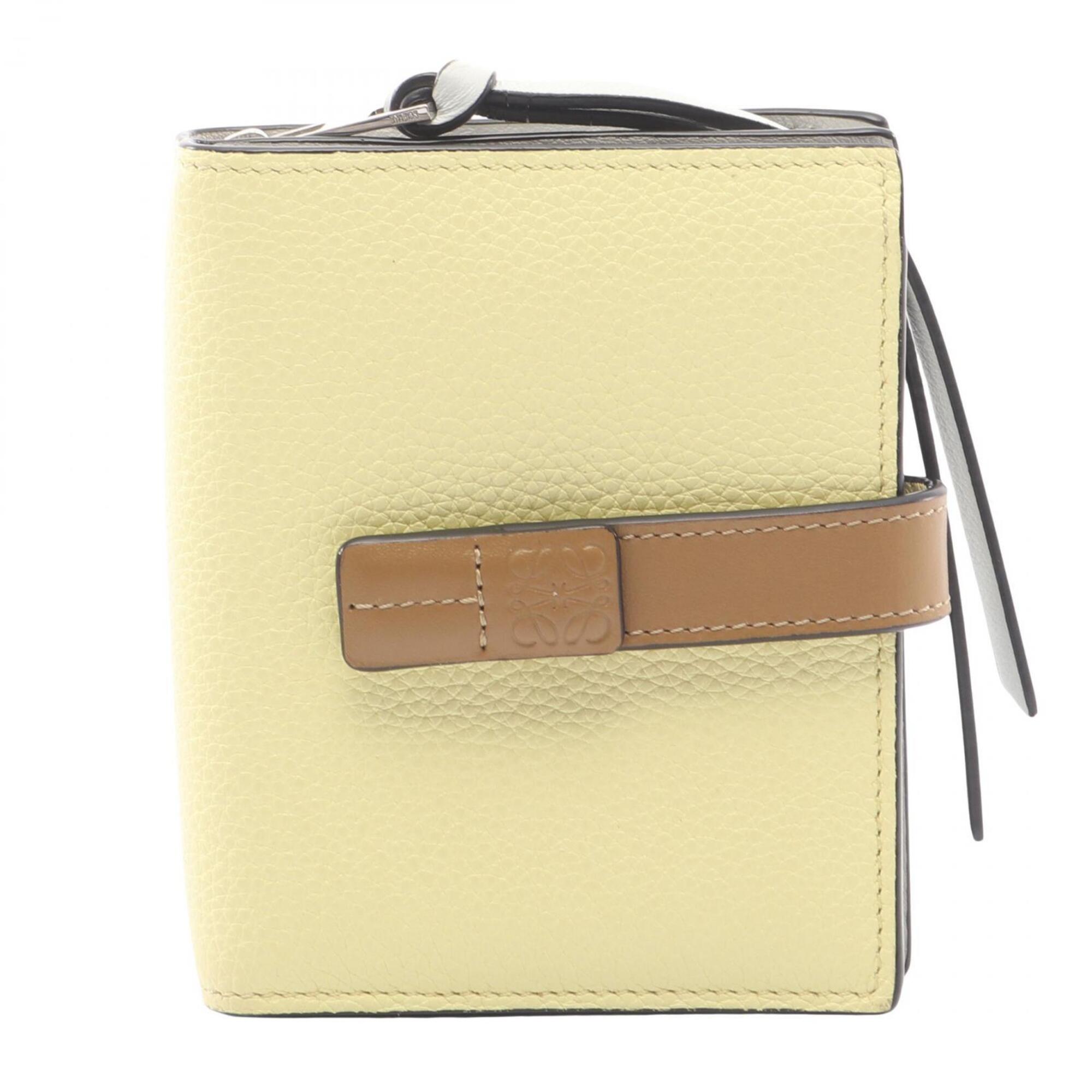 Loewe Yellow Leather Wallet (Bi-Fold) (Pre-Owned)